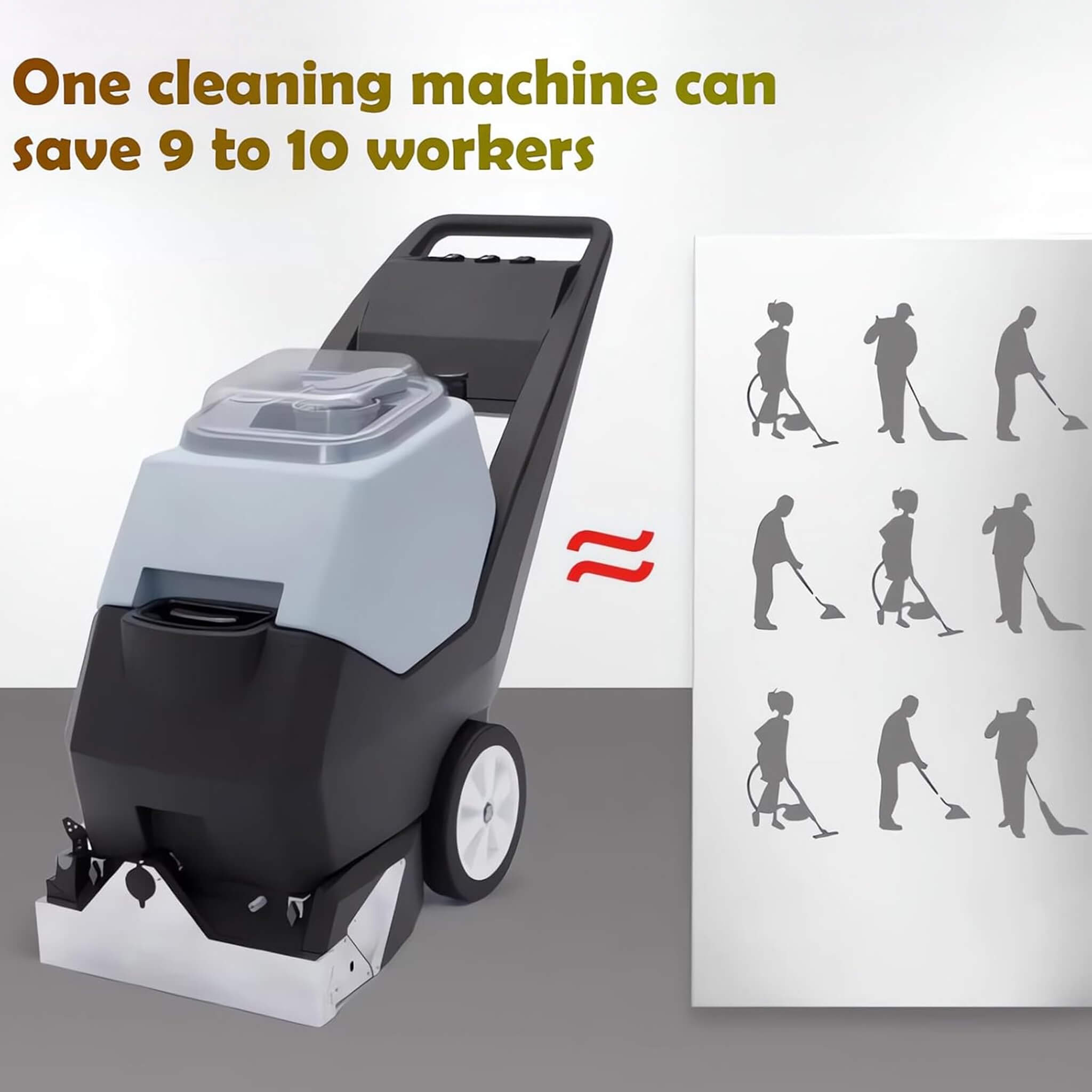 Heavy-Duty Portable Commercial 3-In-1 Wet Dry Carpet Cleaner (SAK76420)