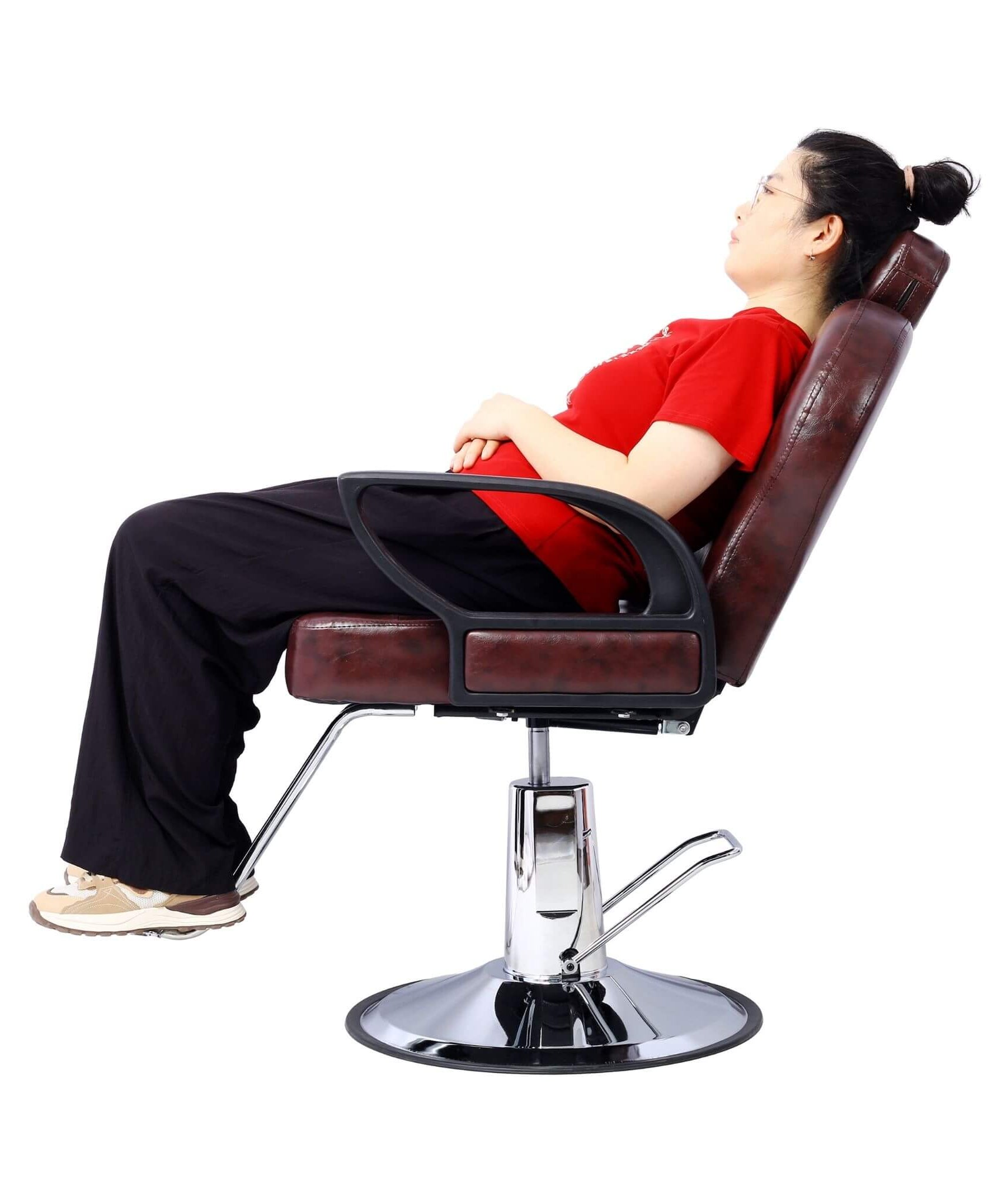 Heavy-Duty Professional Hydraulic Reclining Salon Chair With Barber Cape (SAK45170)