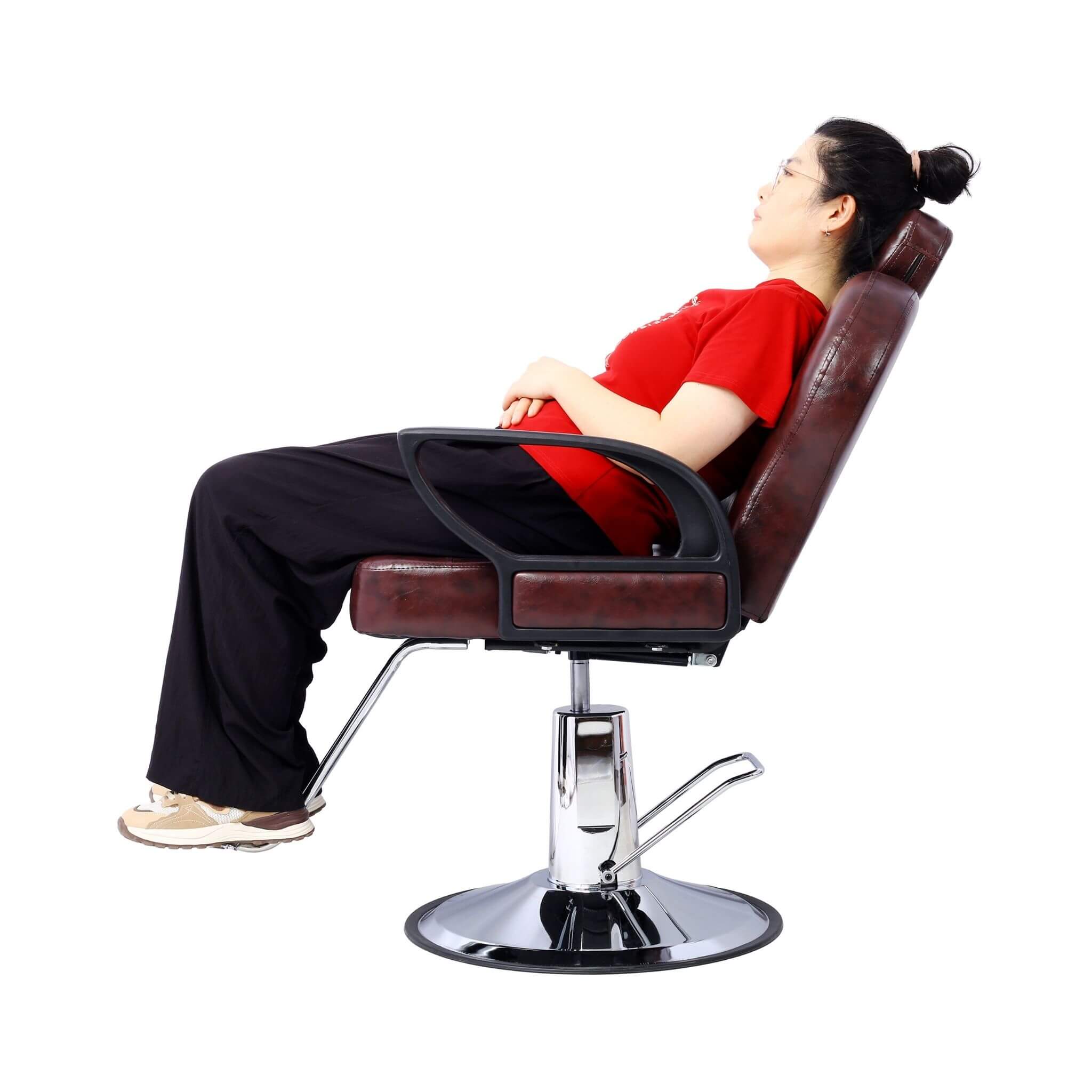 Heavy-Duty Professional Hydraulic Reclining Salon Chair With Barber Cape (SAK45170)