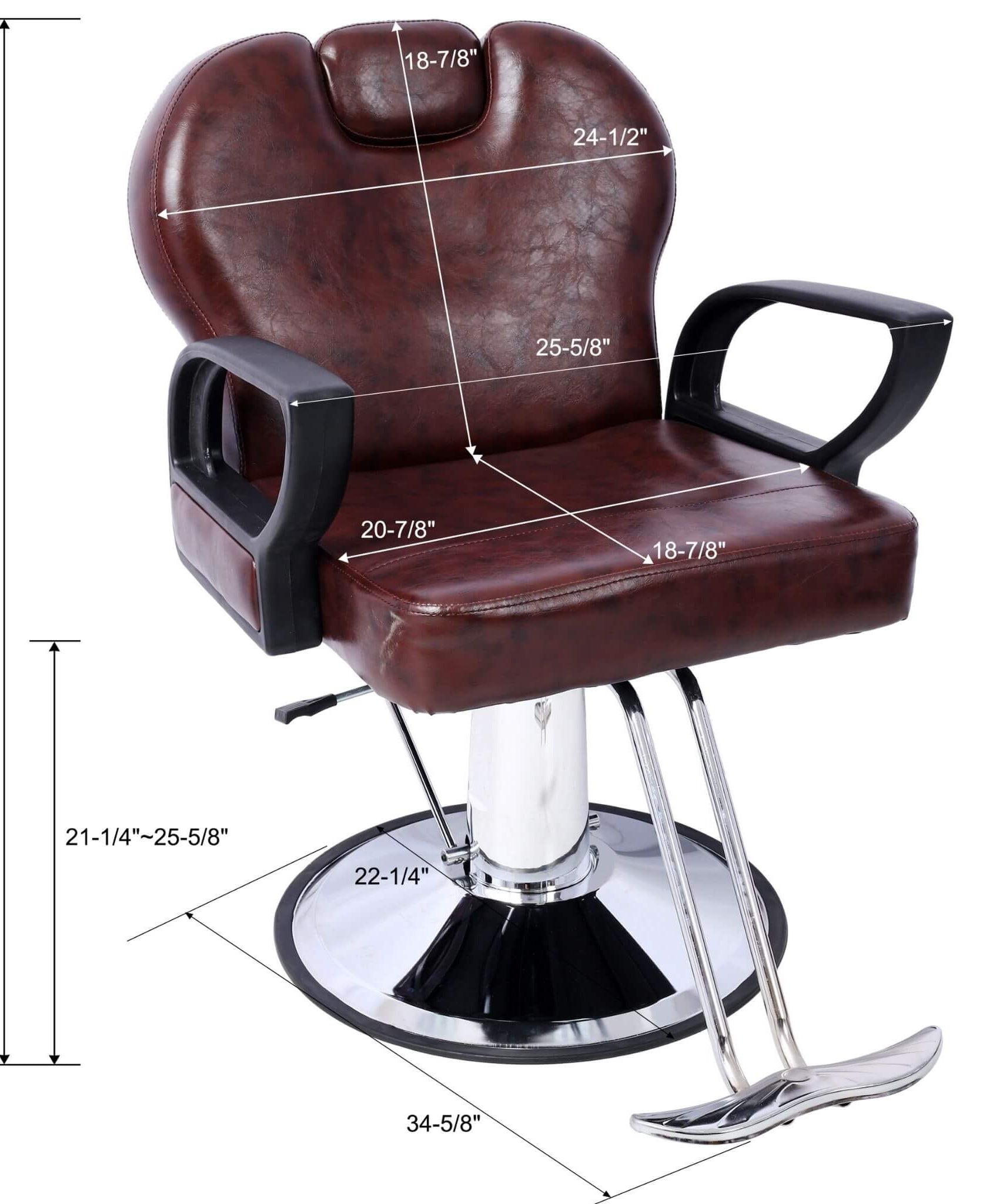 Heavy-Duty Professional Hydraulic Reclining Salon Chair With Barber Cape (SAK45170)