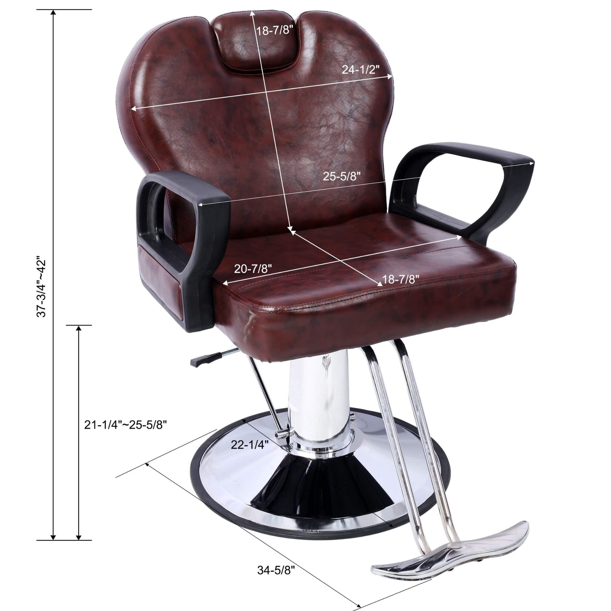 Heavy-Duty Professional Hydraulic Reclining Salon Chair With Barber Cape (SAK45170)