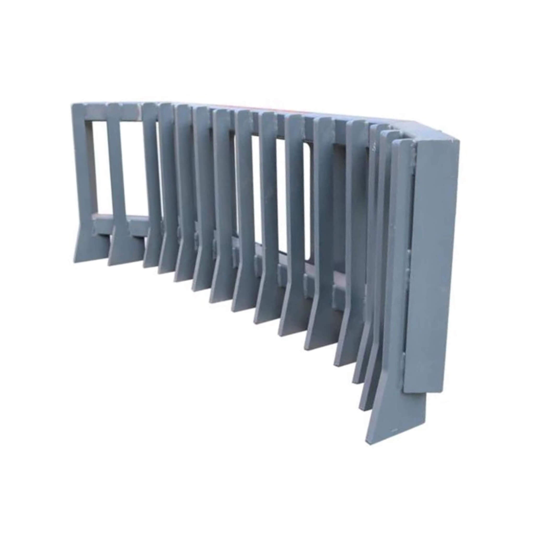 Heavy-Duty Push Stick Rake Skid Steer Attachment With Quick Attach (SAK60185)