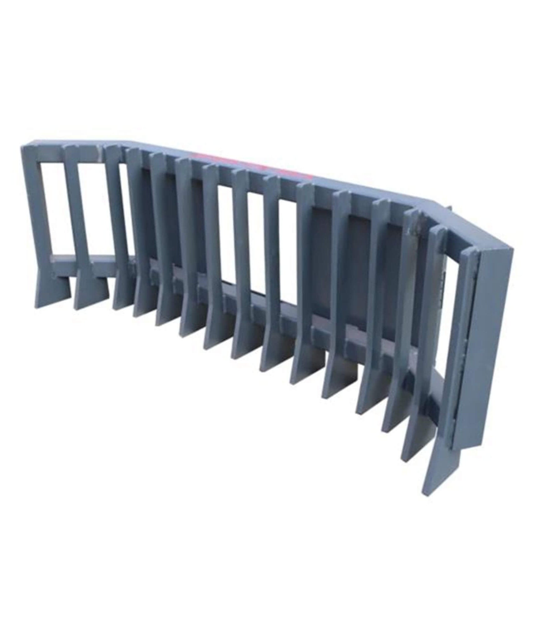 Heavy-Duty Push Stick Rake Skid Steer Attachment With Quick Attach (SAK60185)