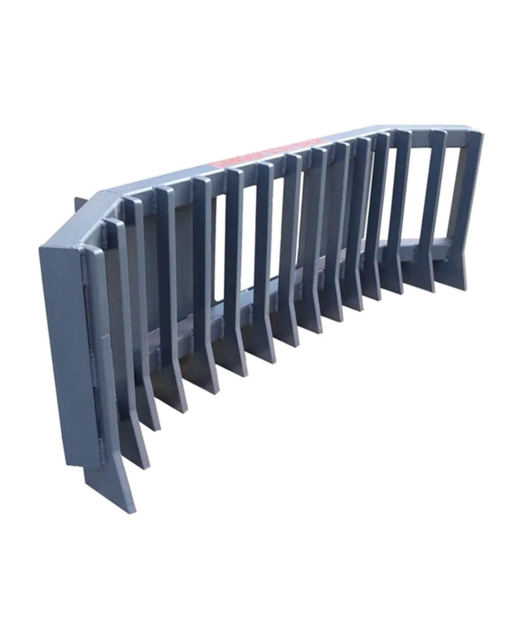Heavy-Duty Push Stick Rake Skid Steer Attachment With Quick Attach (SAK60185)