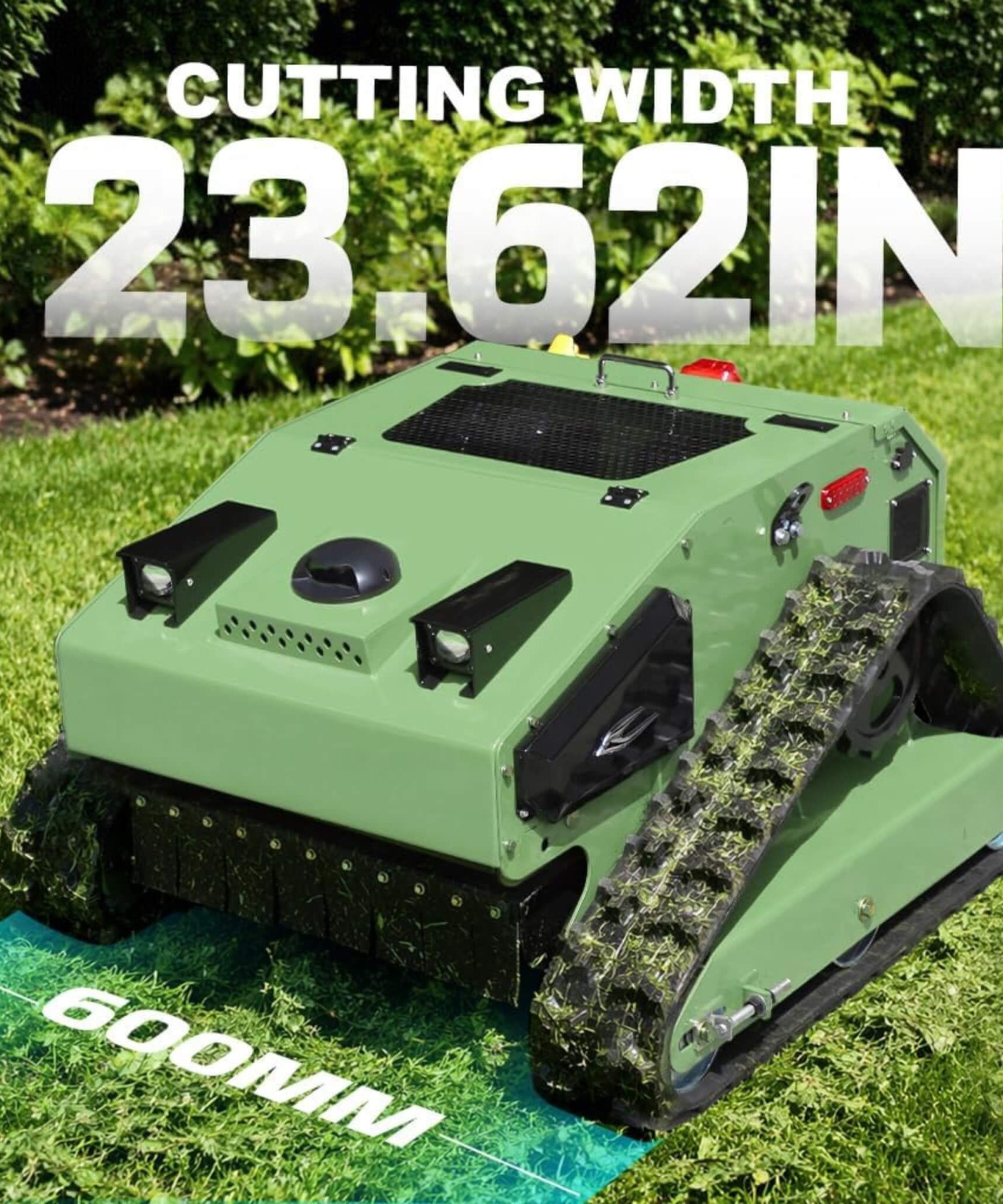 Heavy-Duty Remote-Controlled Industrial-Grade Lawn Mower With 23-Inch Cutting Width (SAK82391)