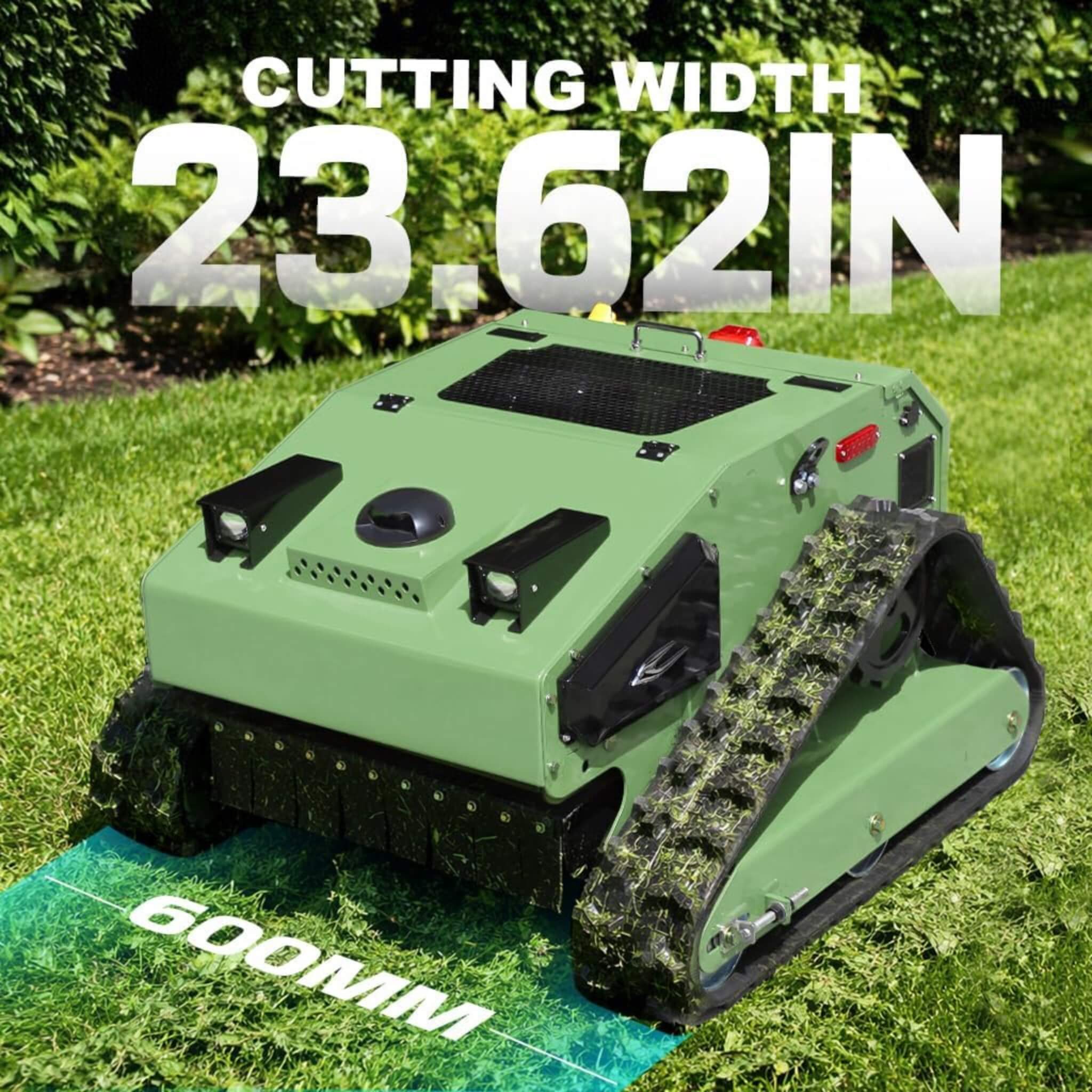 Heavy-Duty Remote-Controlled Industrial-Grade Lawn Mower With 23-Inch Cutting Width (SAK82391)