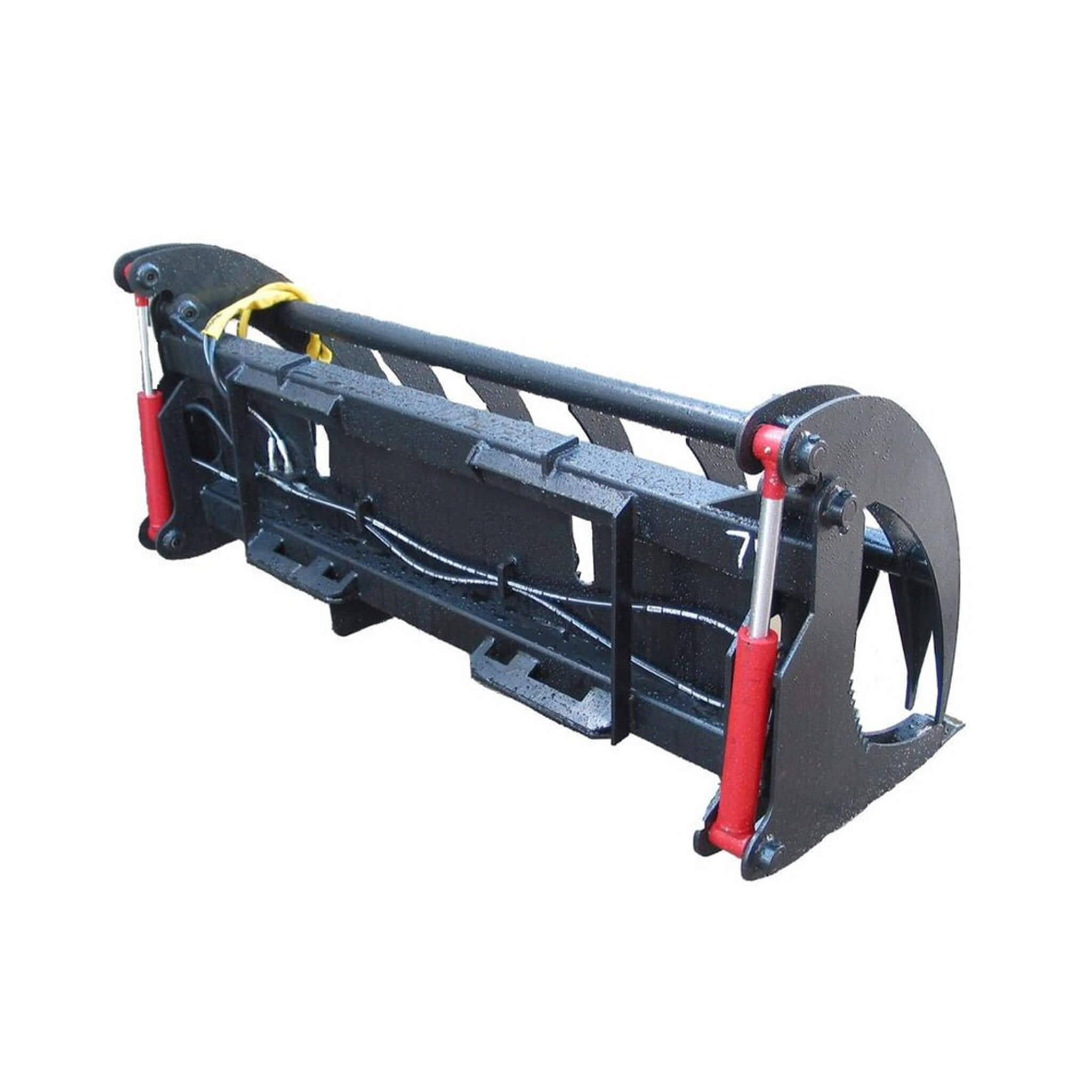 Heavy-Duty 74-Inch Root Rake Grapple Skid Steer Attachment With Teeth (SAK98230)