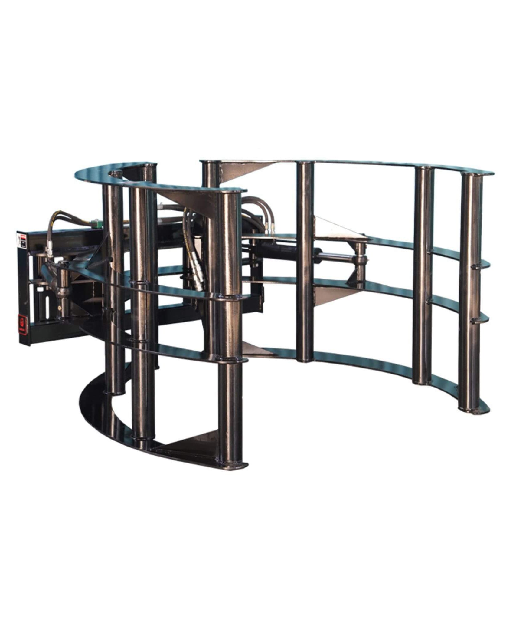 Heavy-Duty Round Hay Bale Grab Skid Steer Attachment (SAK45980)