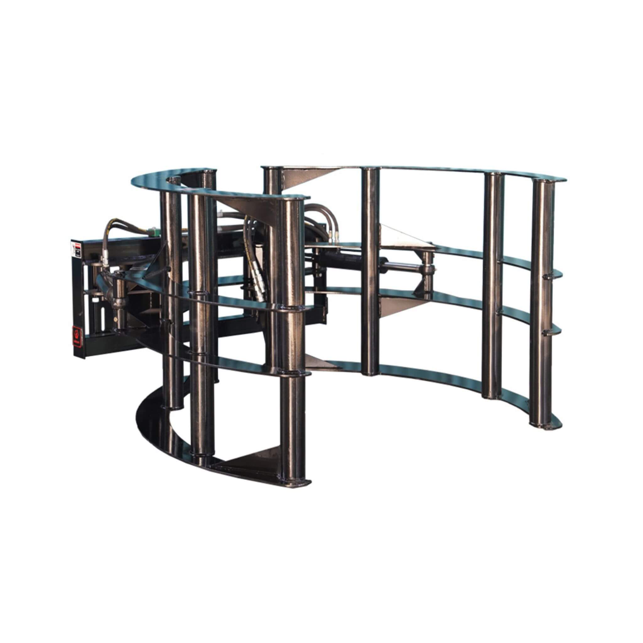 Heavy-Duty Round Hay Bale Grab Skid Steer Attachment (SAK45980)