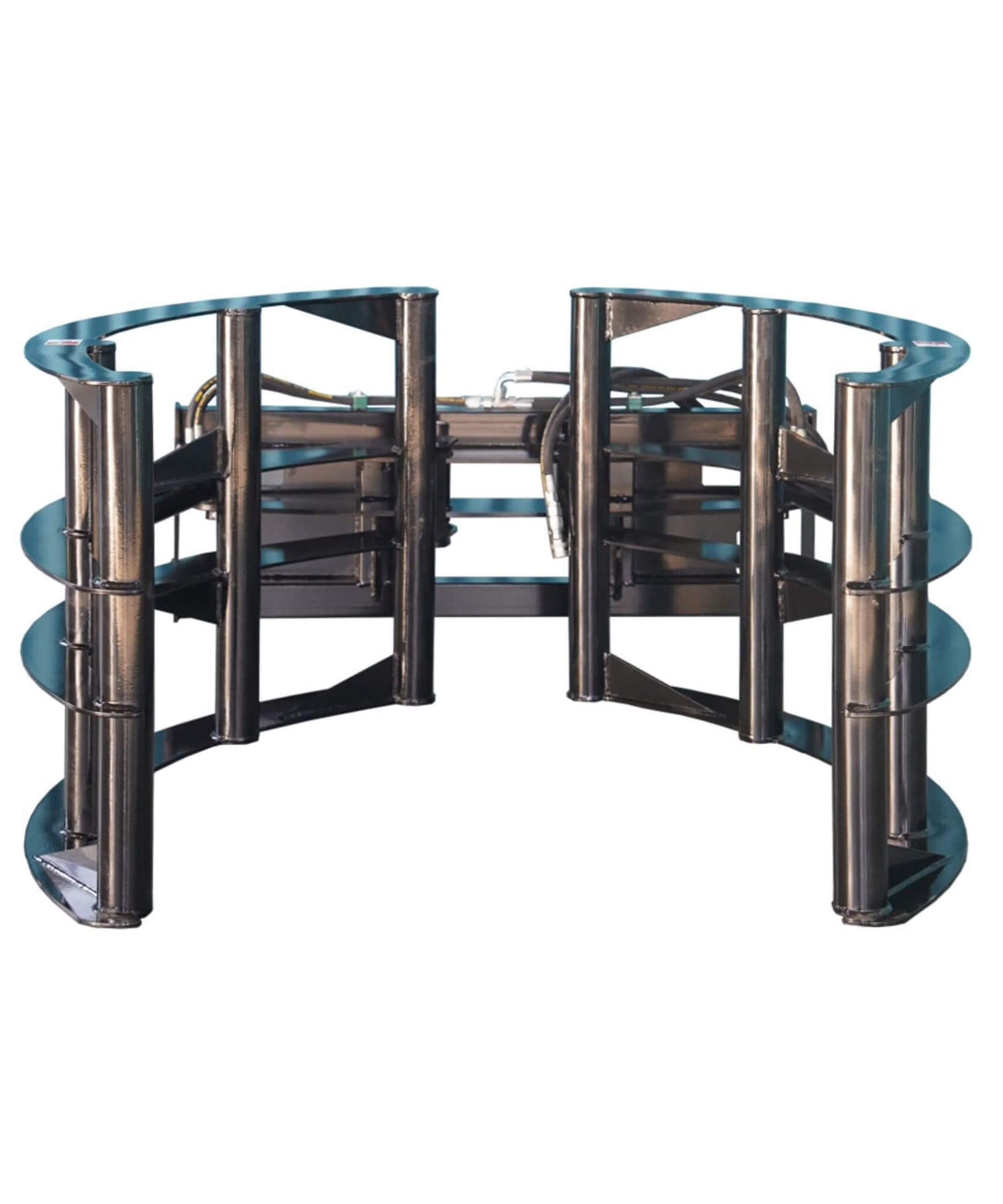 Heavy-Duty Round Hay Bale Grab Skid Steer Attachment (SAK45980)