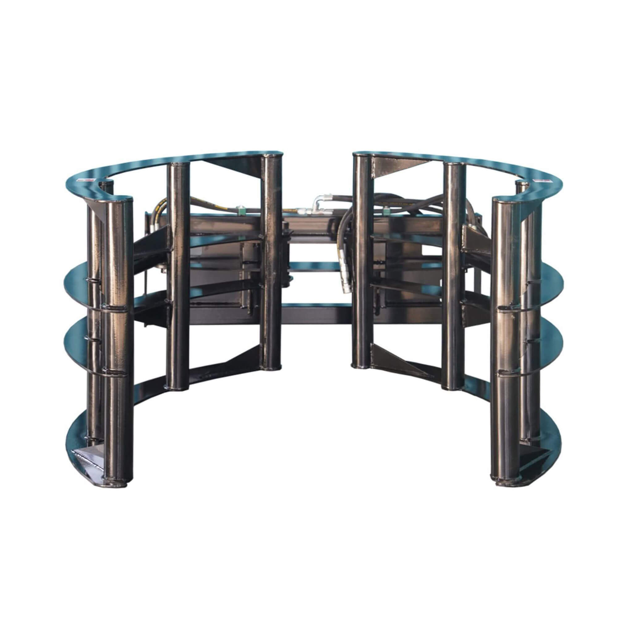 Heavy-Duty Round Hay Bale Grab Skid Steer Attachment (SAK45980)
