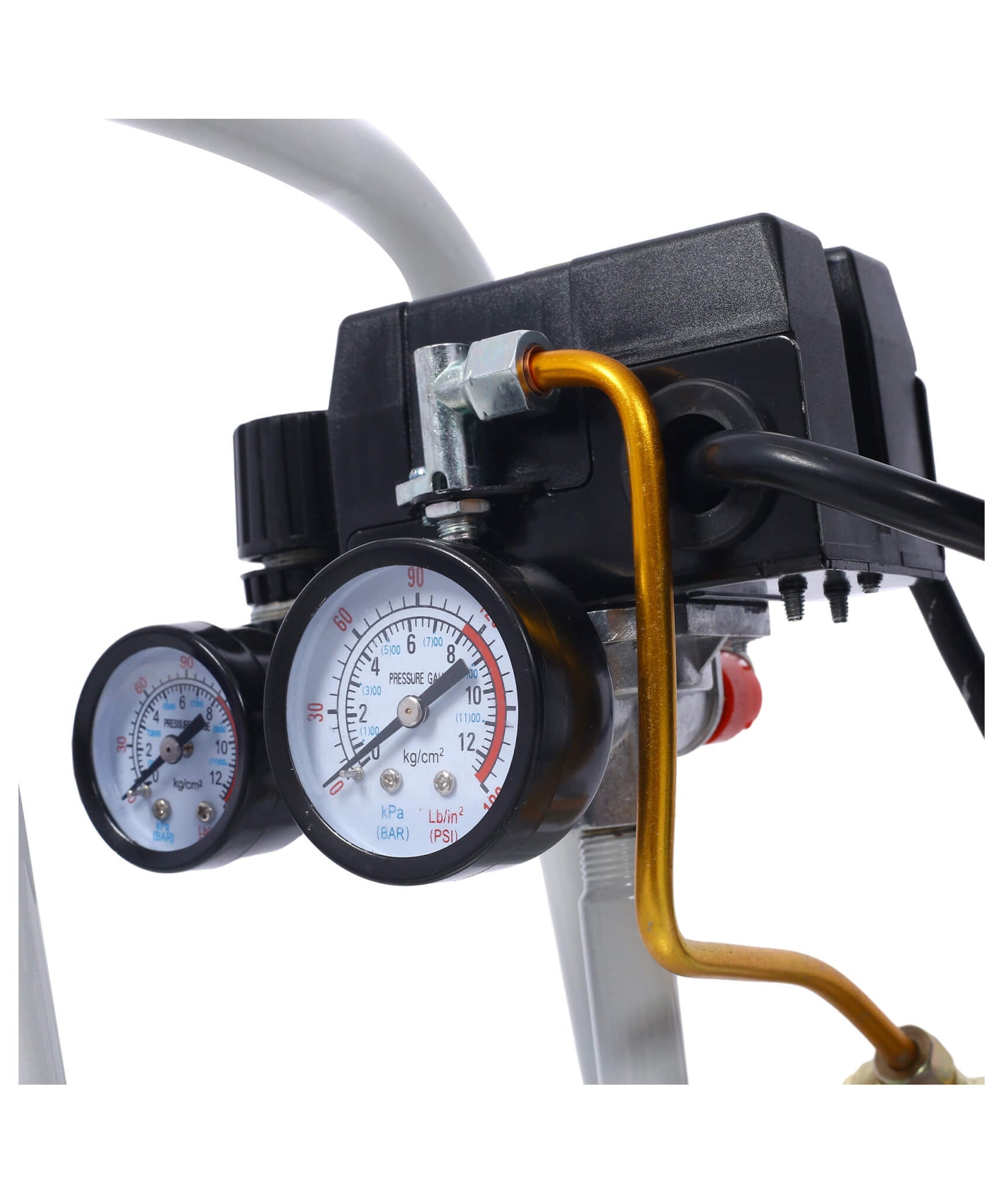Heavy Duty 1.5/2.5HP Silent Oil-Free Portable Air Compressor With Wheels And Auto Drain (SAK53462)