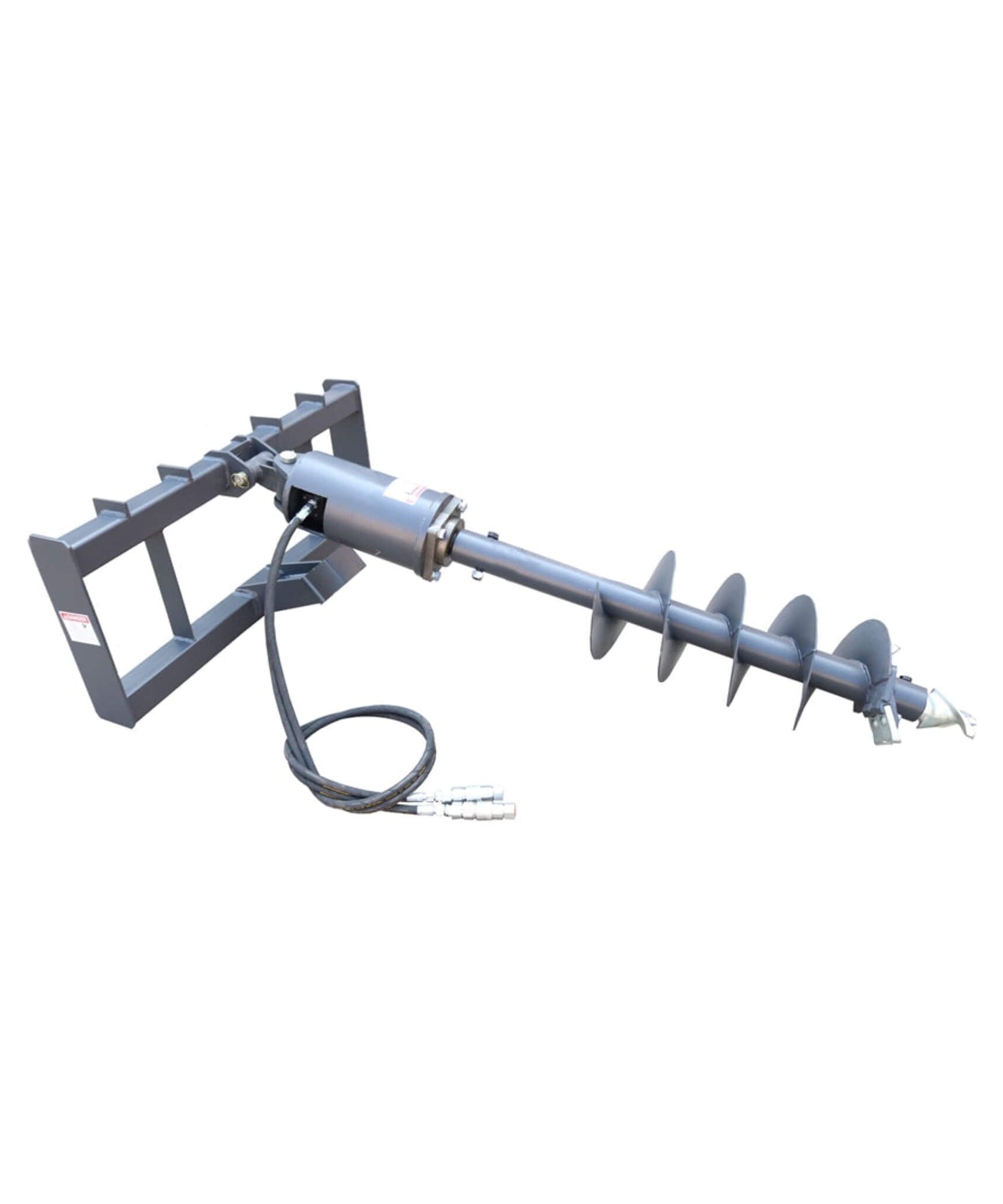 Heavy-Duty Skid Steer Auger Drive Attachment With 12-Inch Post Hole Bit (SAK25169)