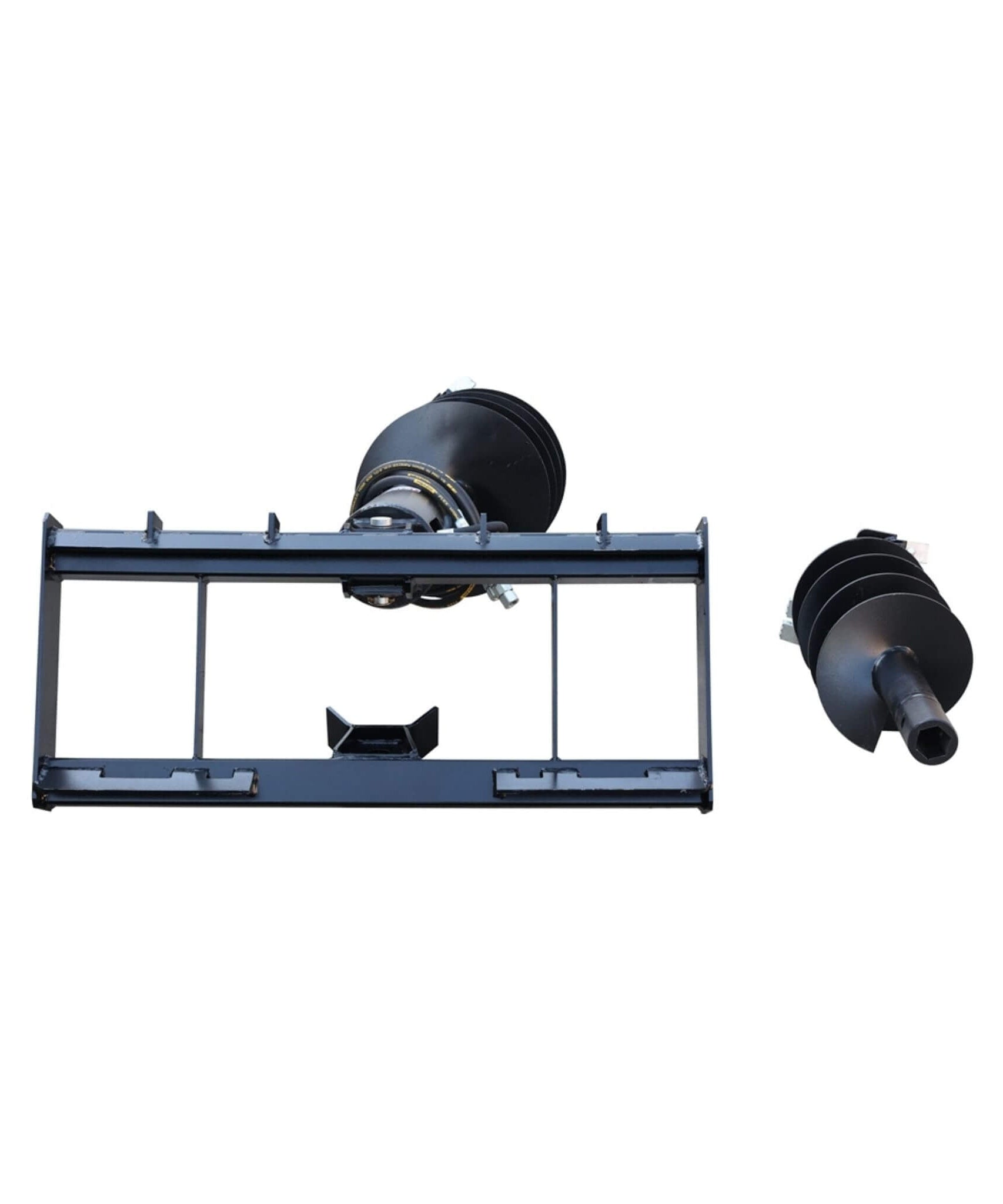 Heavy-Duty Skid Steer Auger Drive Attachment With 12-Inch Post Hole Bit (SAK25169)