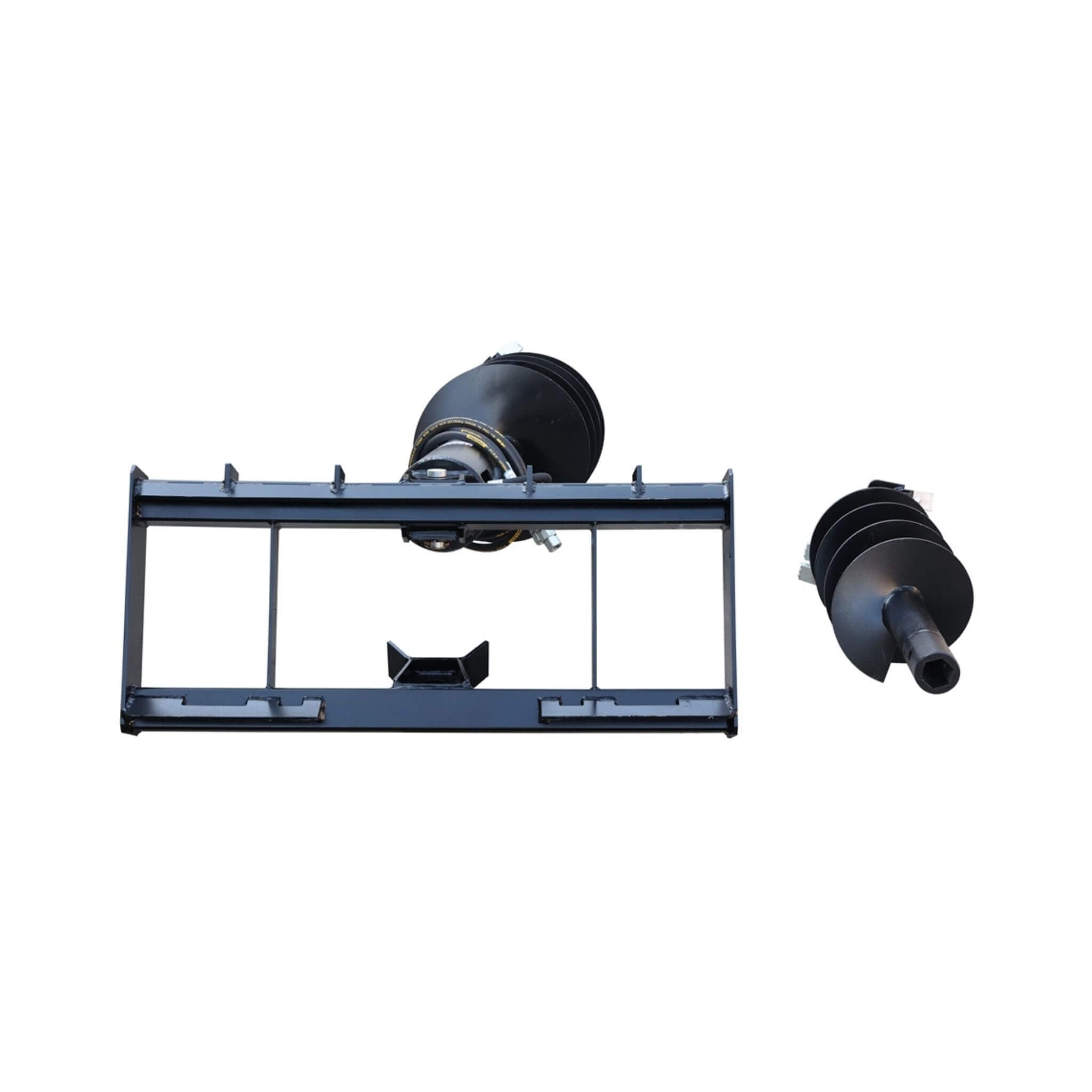Heavy-Duty Skid Steer Auger Drive Attachment With 12-Inch Post Hole Bit (SAK25169)