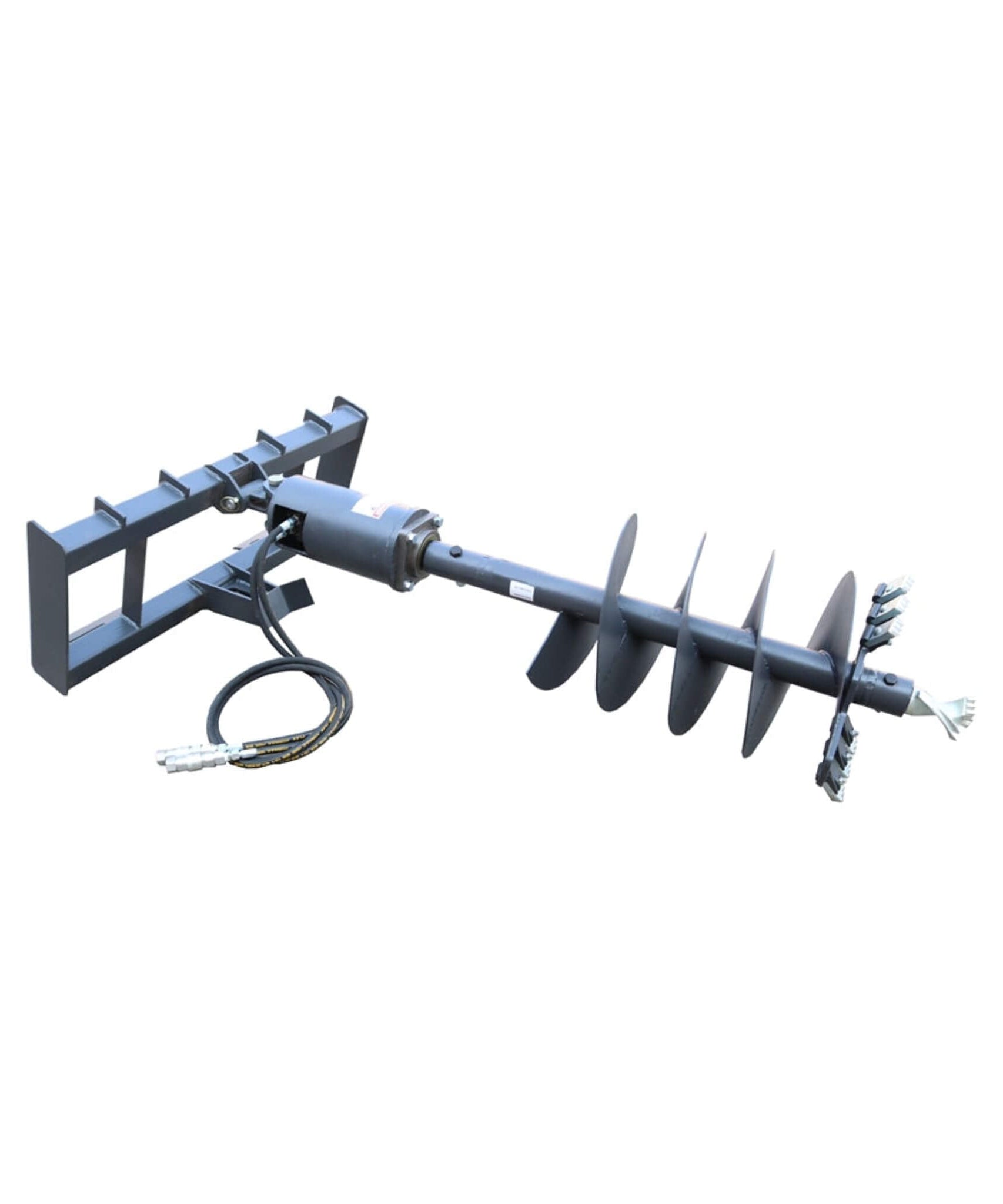 Heavy-Duty Skid Steer Auger Drive Attachment With 12-Inch Post Hole Bit (SAK25169)