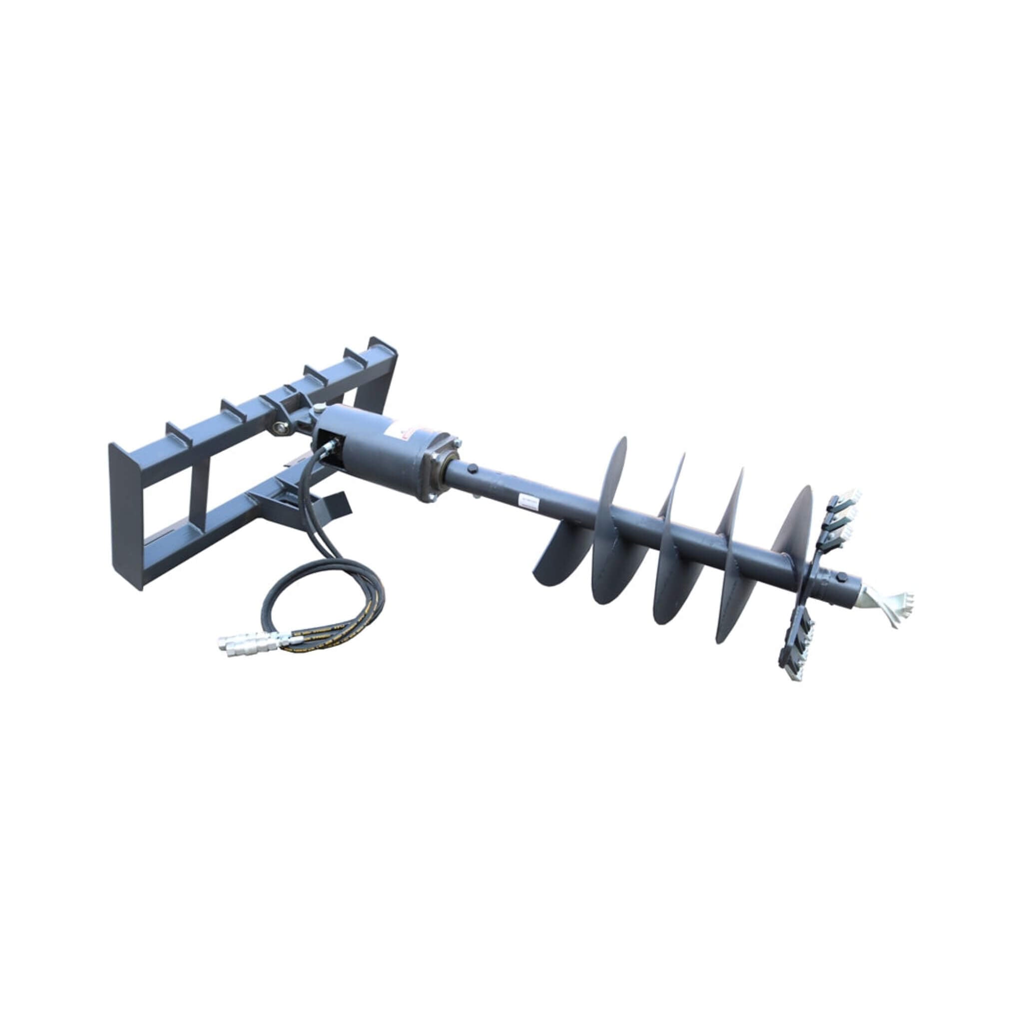 Heavy-Duty Skid Steer Auger Drive Attachment With 12-Inch Post Hole Bit (SAK25169)