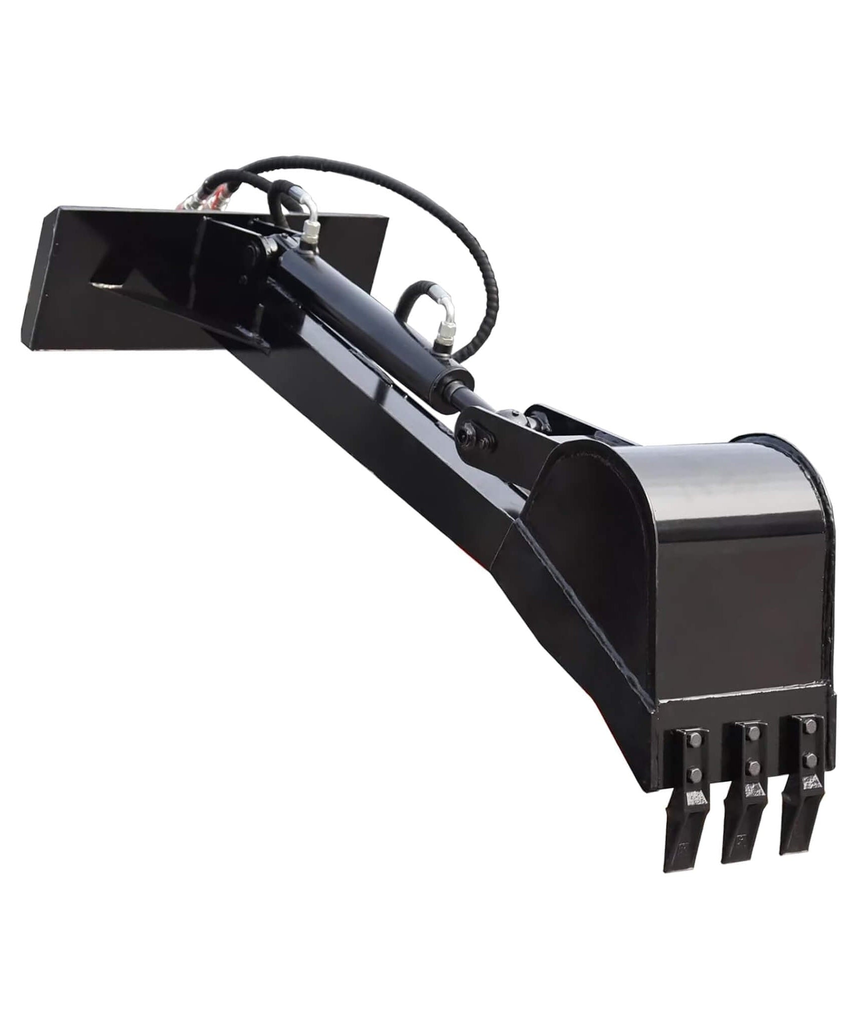 Heavy-Duty Skid Steer Fronthoe Attachment With 12-Inch Bucket (SAK95724)