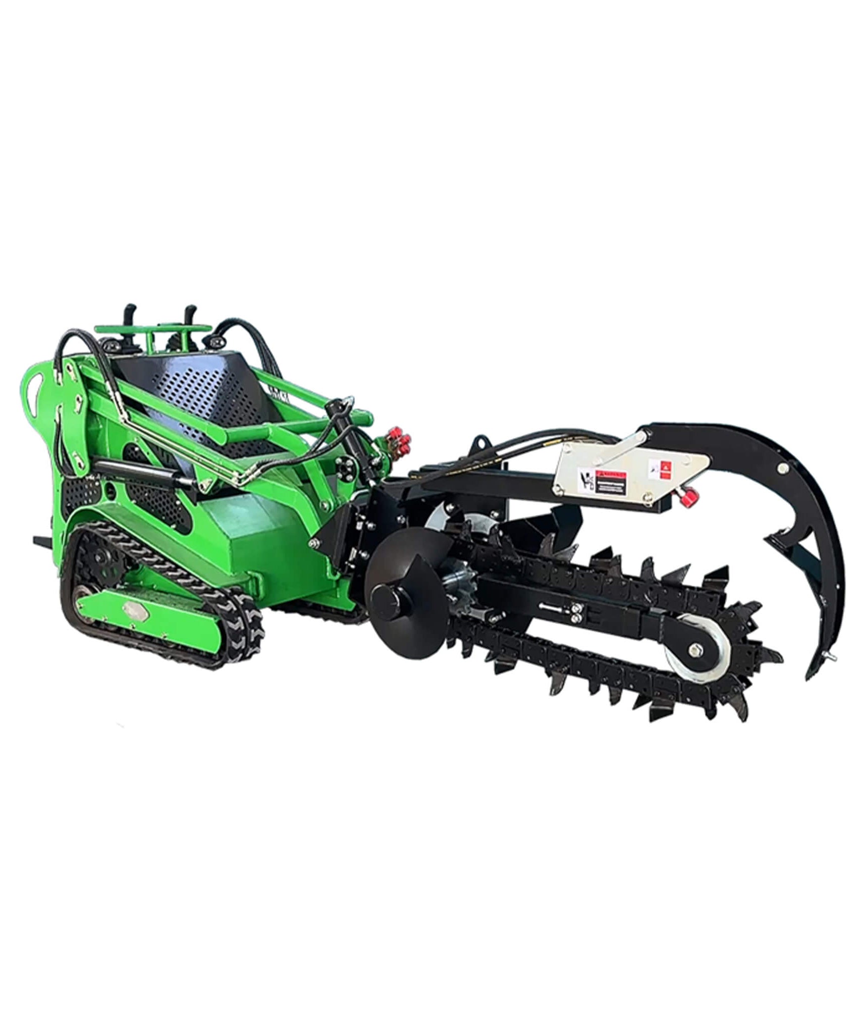 Heavy-Duty Skid Steer Trencher Attachment With With Adjustable Depth Control And Universal Mount Plate (SAK20451)