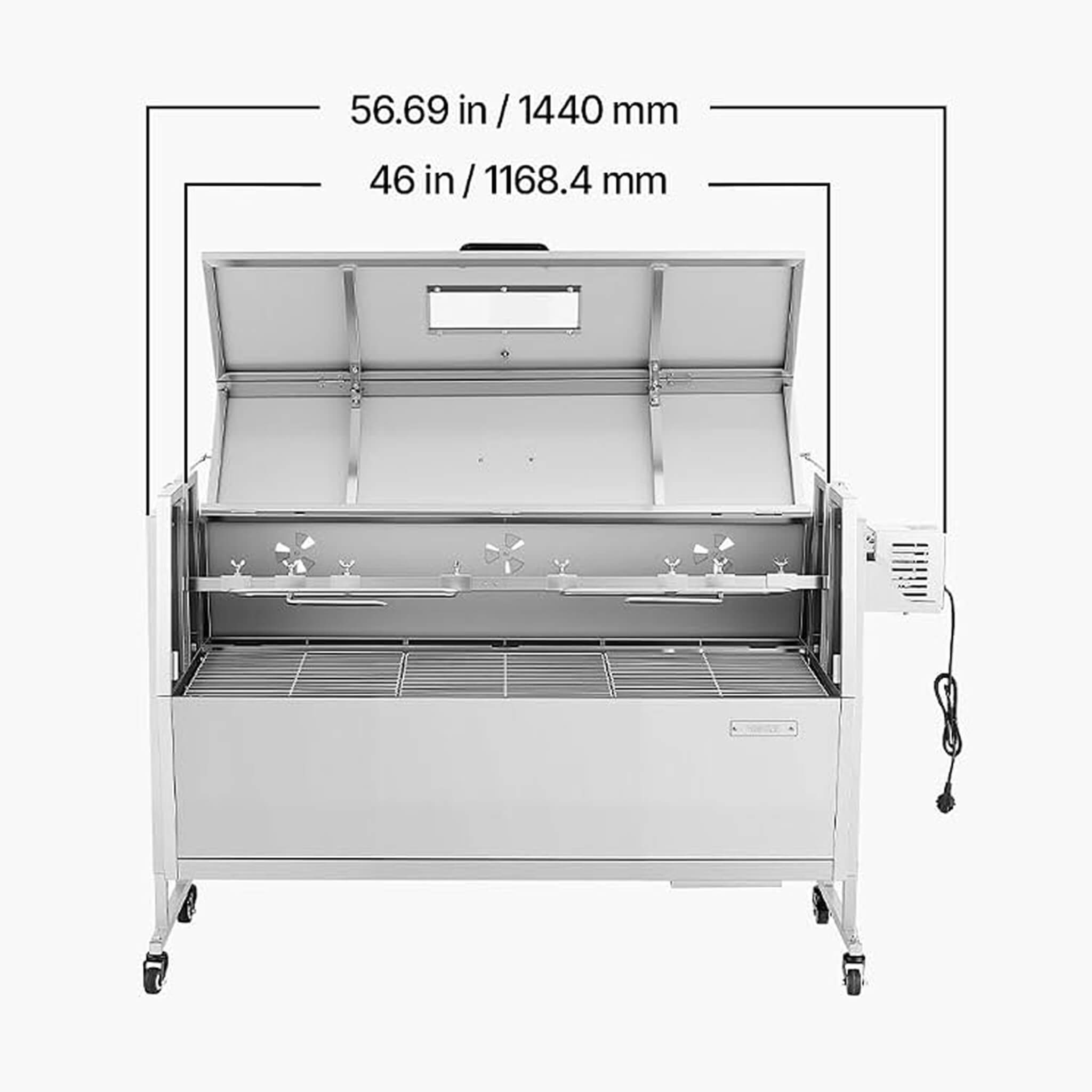 Heavy-Duty Spit Roaster Rotisserie BBQ Grill For Pig, Lamb And Chicken (SAK59286)