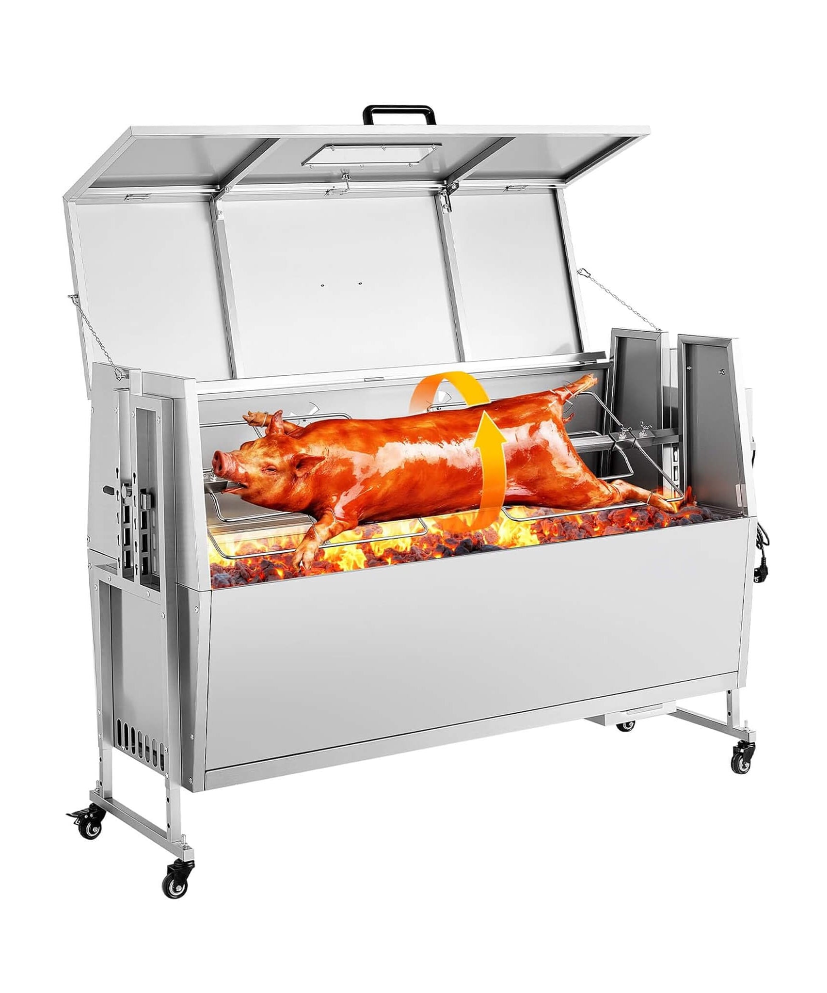 Heavy-Duty Spit Roaster Rotisserie BBQ Grill For Pig, Lamb And Chicken (SAK59286)