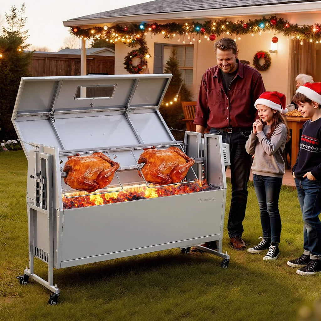 Heavy-Duty Spit Roaster Rotisserie BBQ Grill For Pig, Lamb And Chicken (SAK59286)