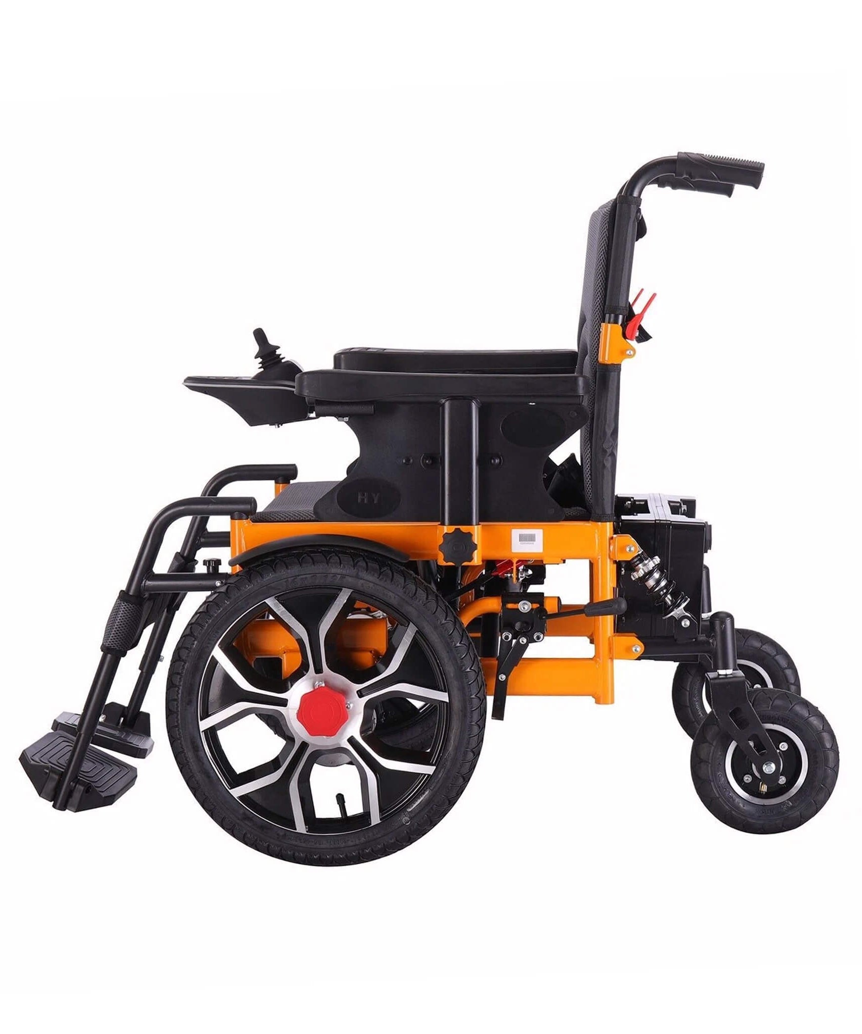 Motivo Heavy-Duty Ultralight All-Terrain Electric Airplane-Approved Foldable Wheelchair, 300LBS (SAK63147)