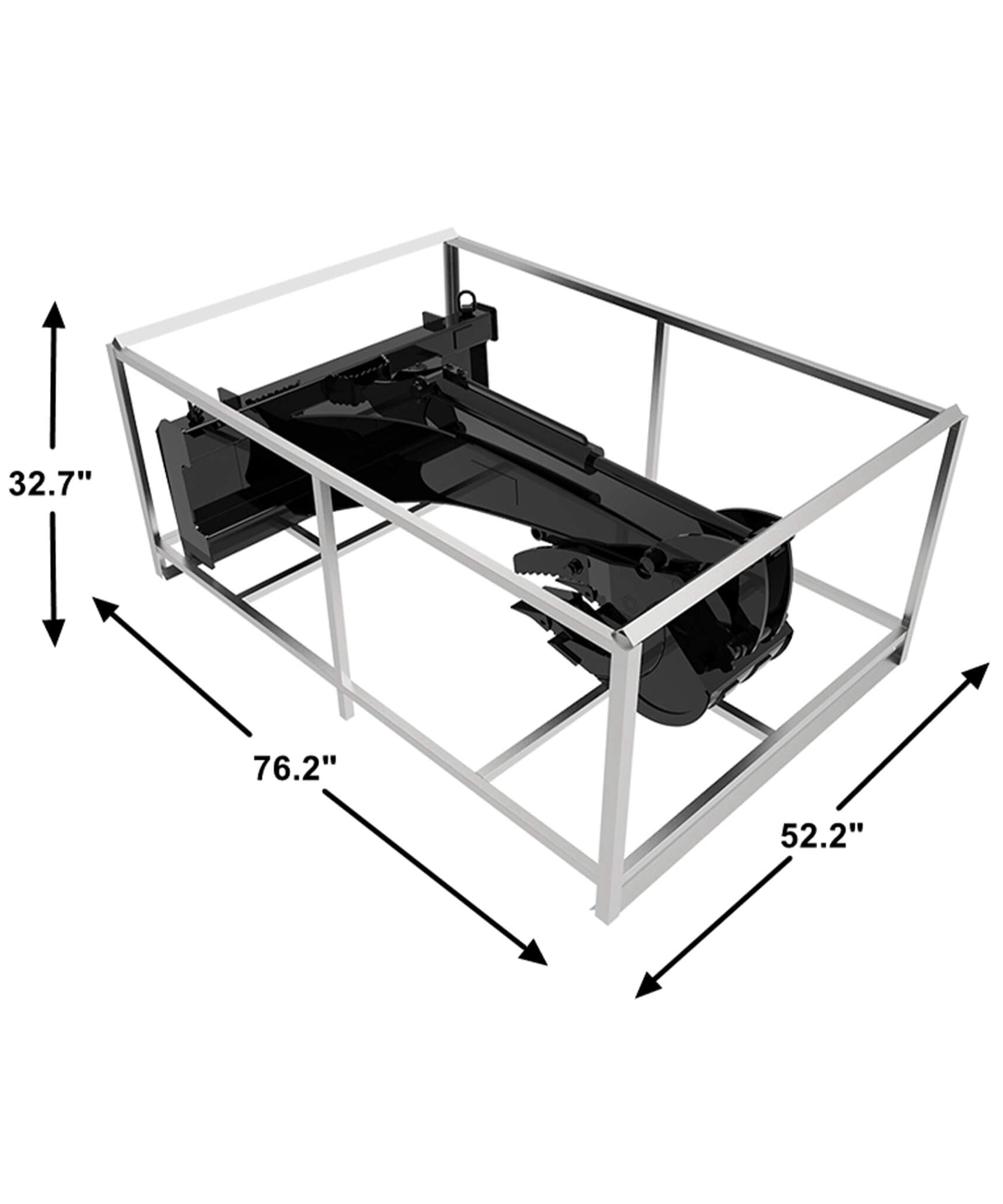 Heavy-Duty Universal Skid Steer Backhoe Digger Bucket Attachment With Universal Quick Attach Plate (SAK26714)