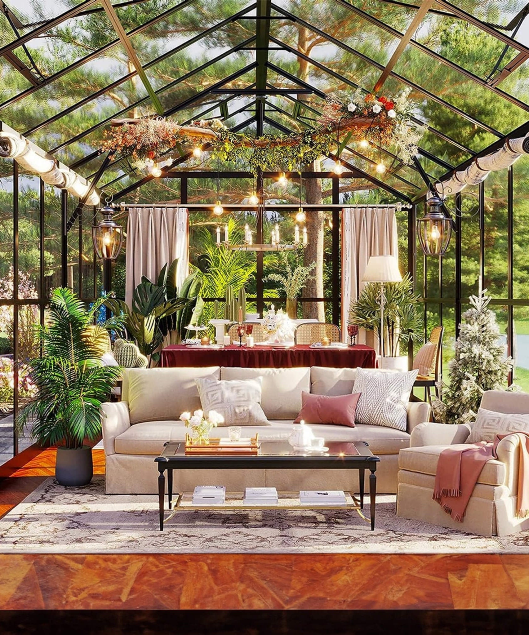 [08X16FT] Heavy-Duty Outdoor Walk-In Polycarbonate Patio Greenhouse With Double Swing Doors, 6MM (SAK26153)