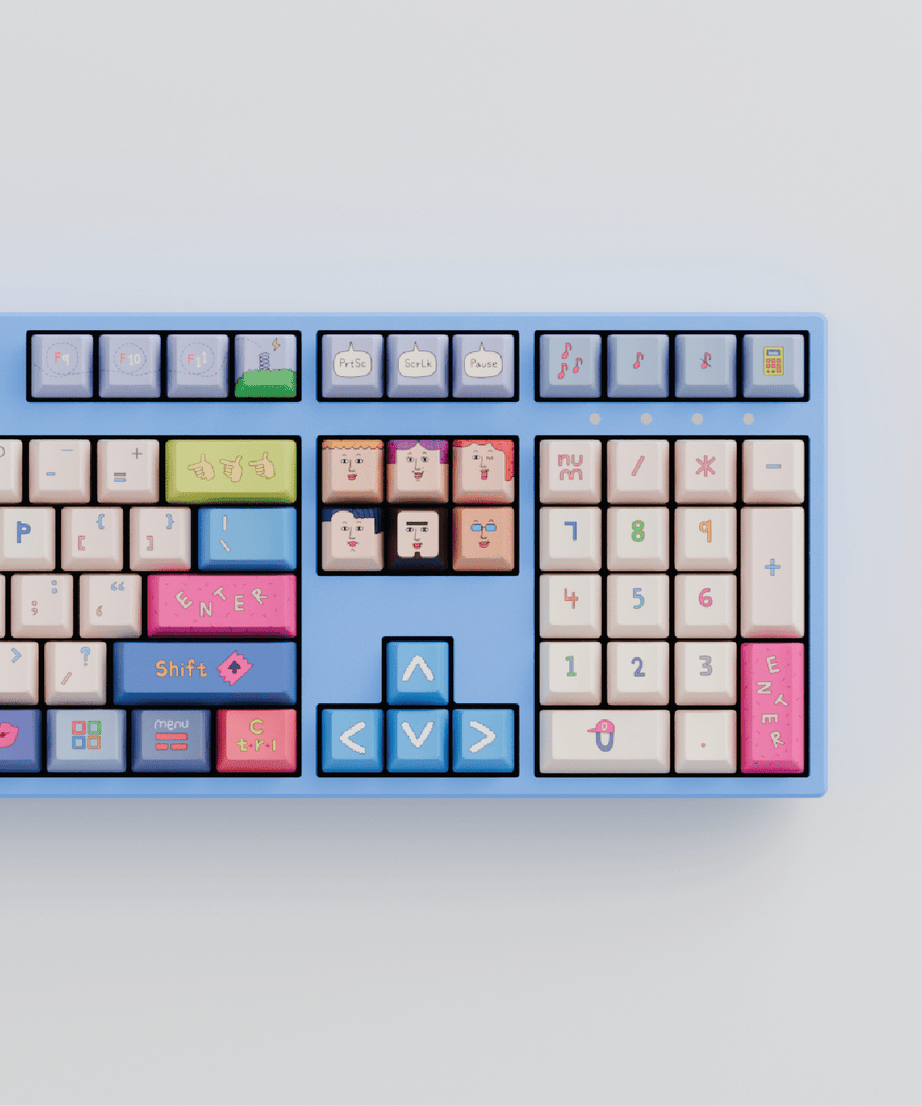 HEEHEE 100% RGB Mechanical Keyboard (Collabs)