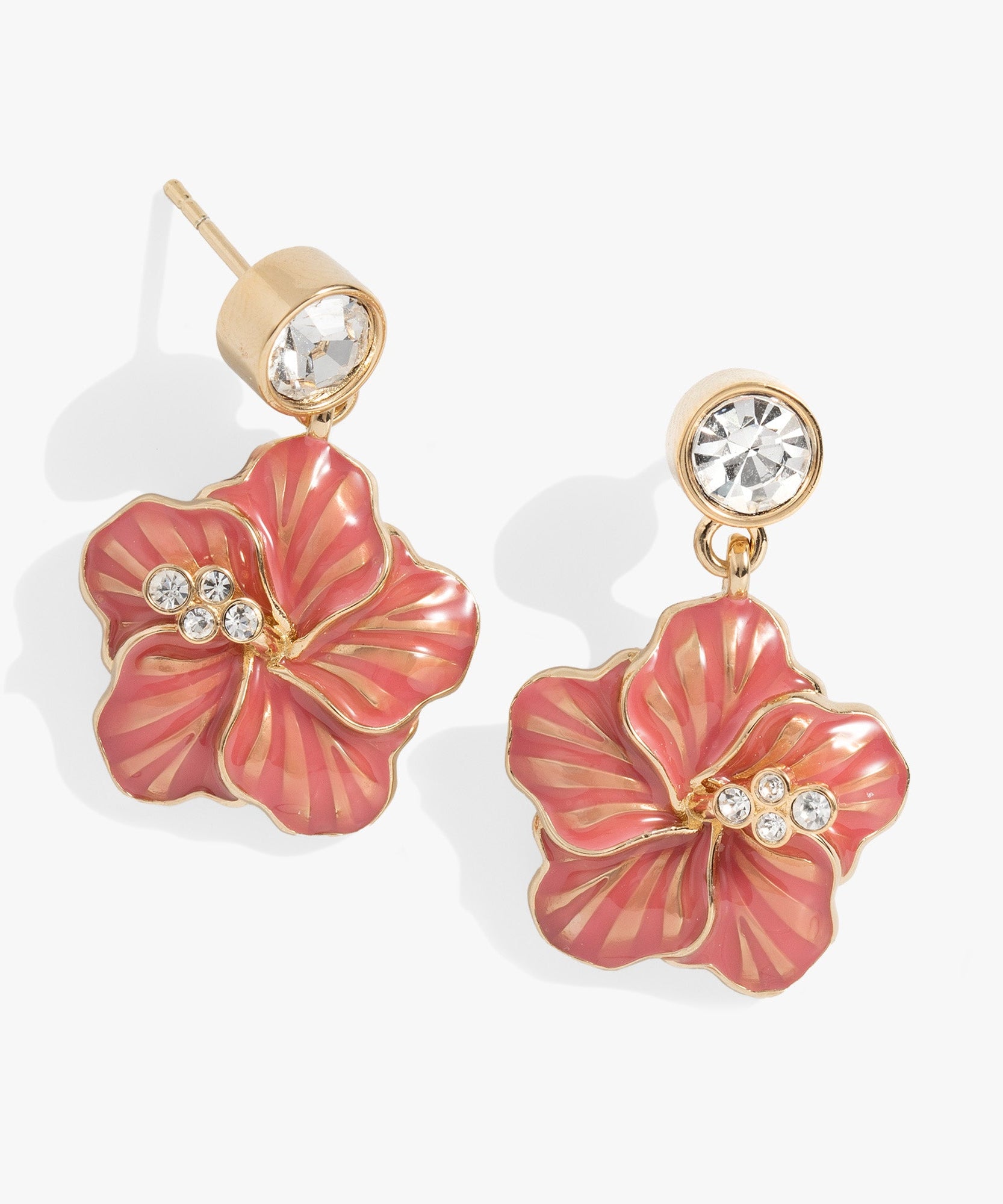 Hibiscus Drop Earrings