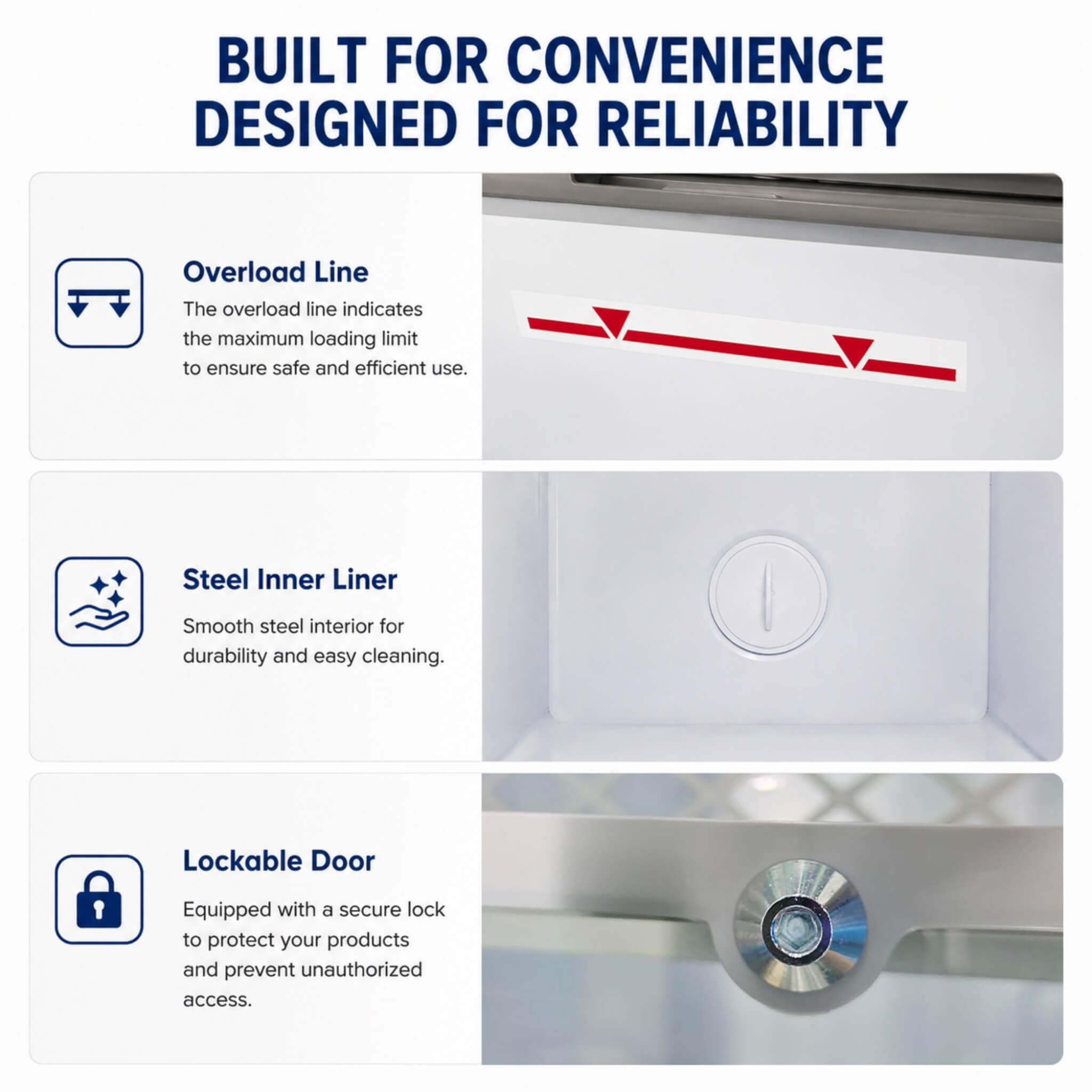 High-Efficiency Commercial Display Chest Freezer With Sliding Glass Door (SAK53174)