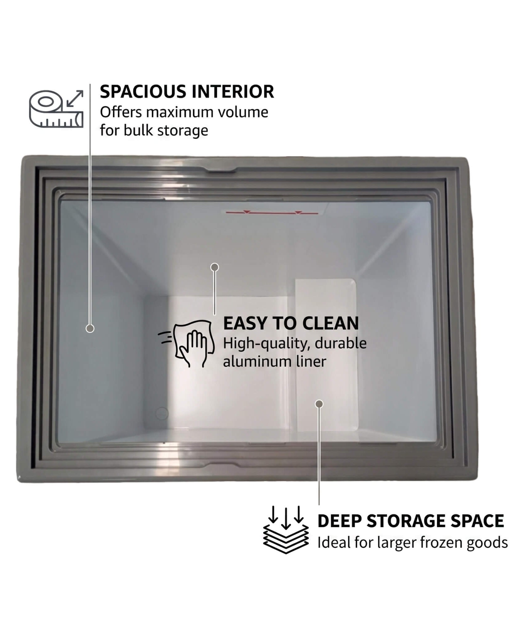 High-Efficiency Commercial Display Chest Freezer With Sliding Glass Door (SAK53174)