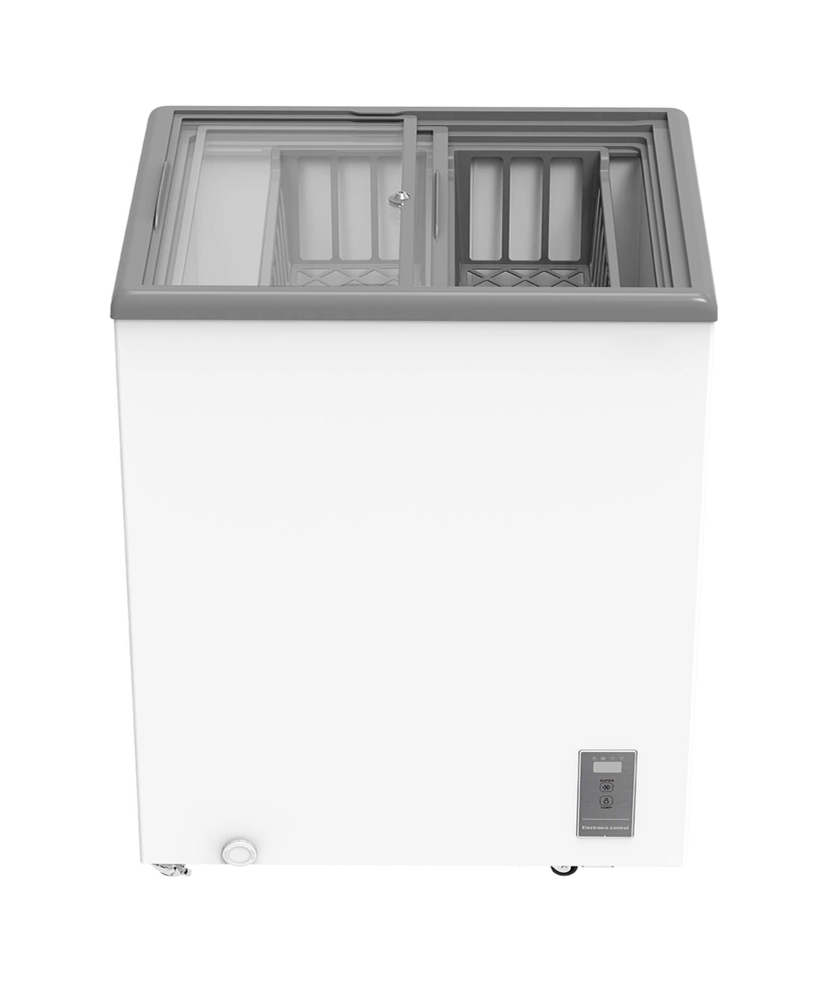 High-Efficiency Commercial Display Chest Freezer With Sliding Glass Door (SAK53174)