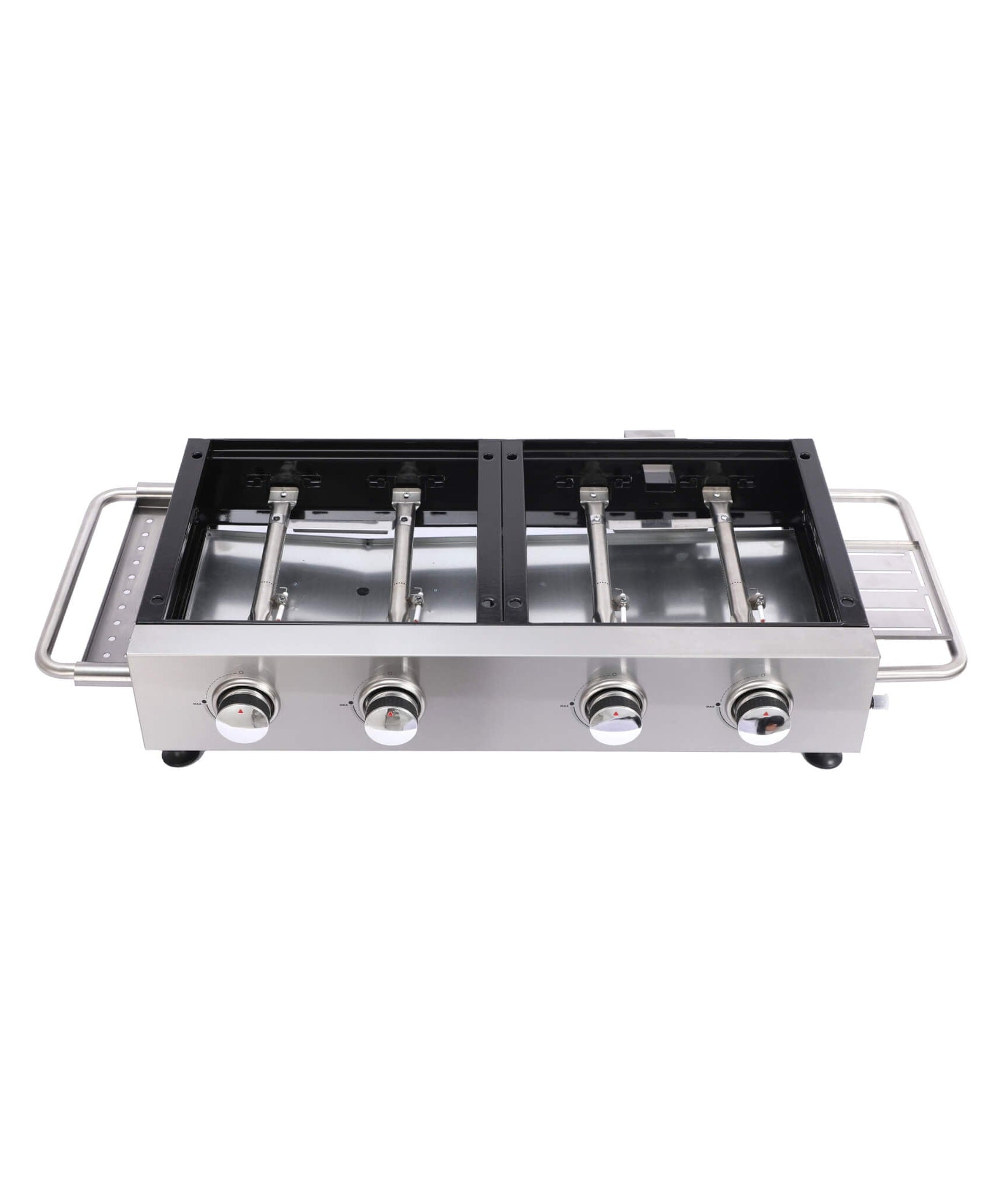 High Temperature 40K BTU 2-Burner Stainless Steel Plancha Combo Gas Grill (SAK71285)