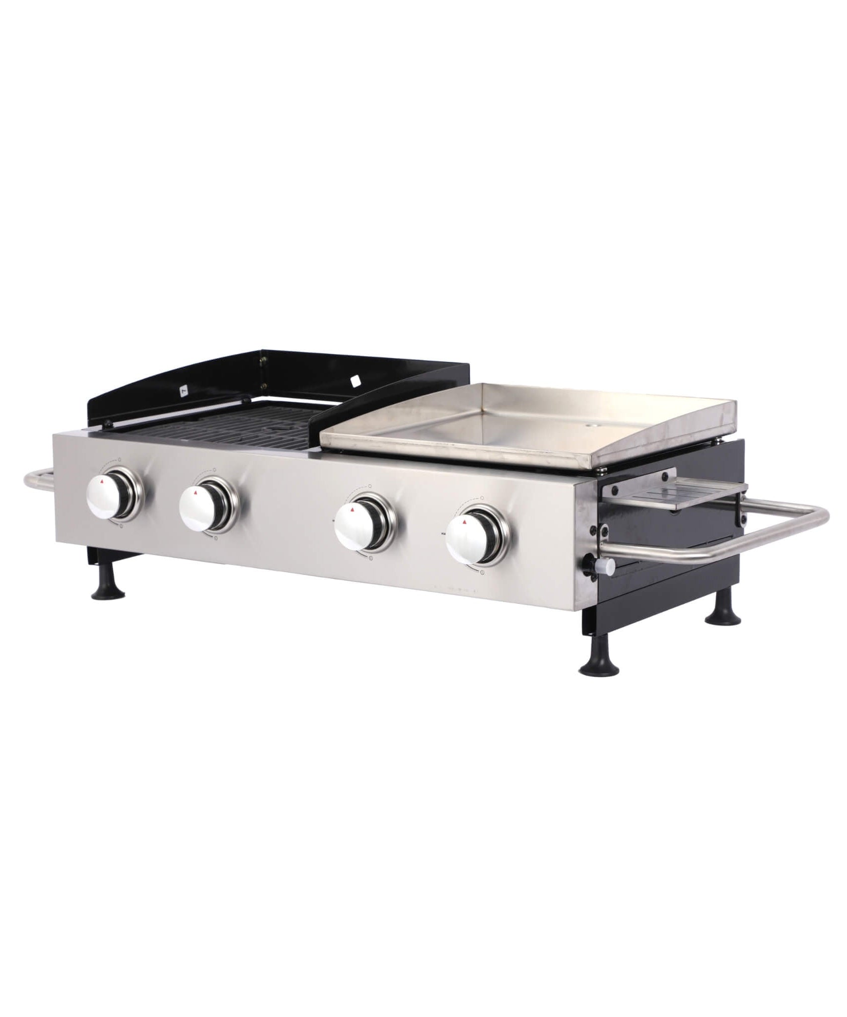 High Temperature 40K BTU 2-Burner Stainless Steel Plancha Combo Gas Grill (SAK71285)