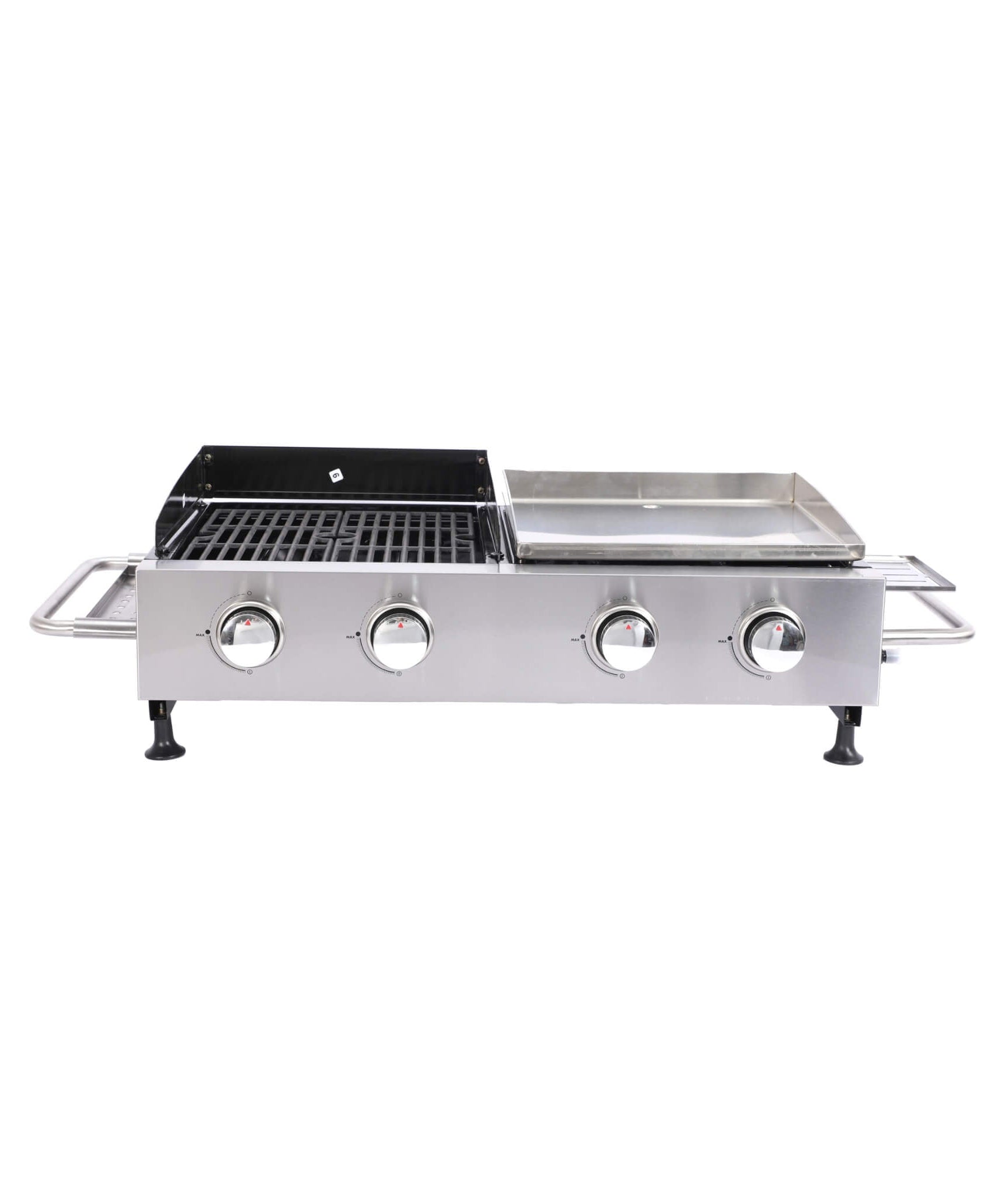 High Temperature 40K BTU 2-Burner Stainless Steel Plancha Combo Gas Grill (SAK71285)