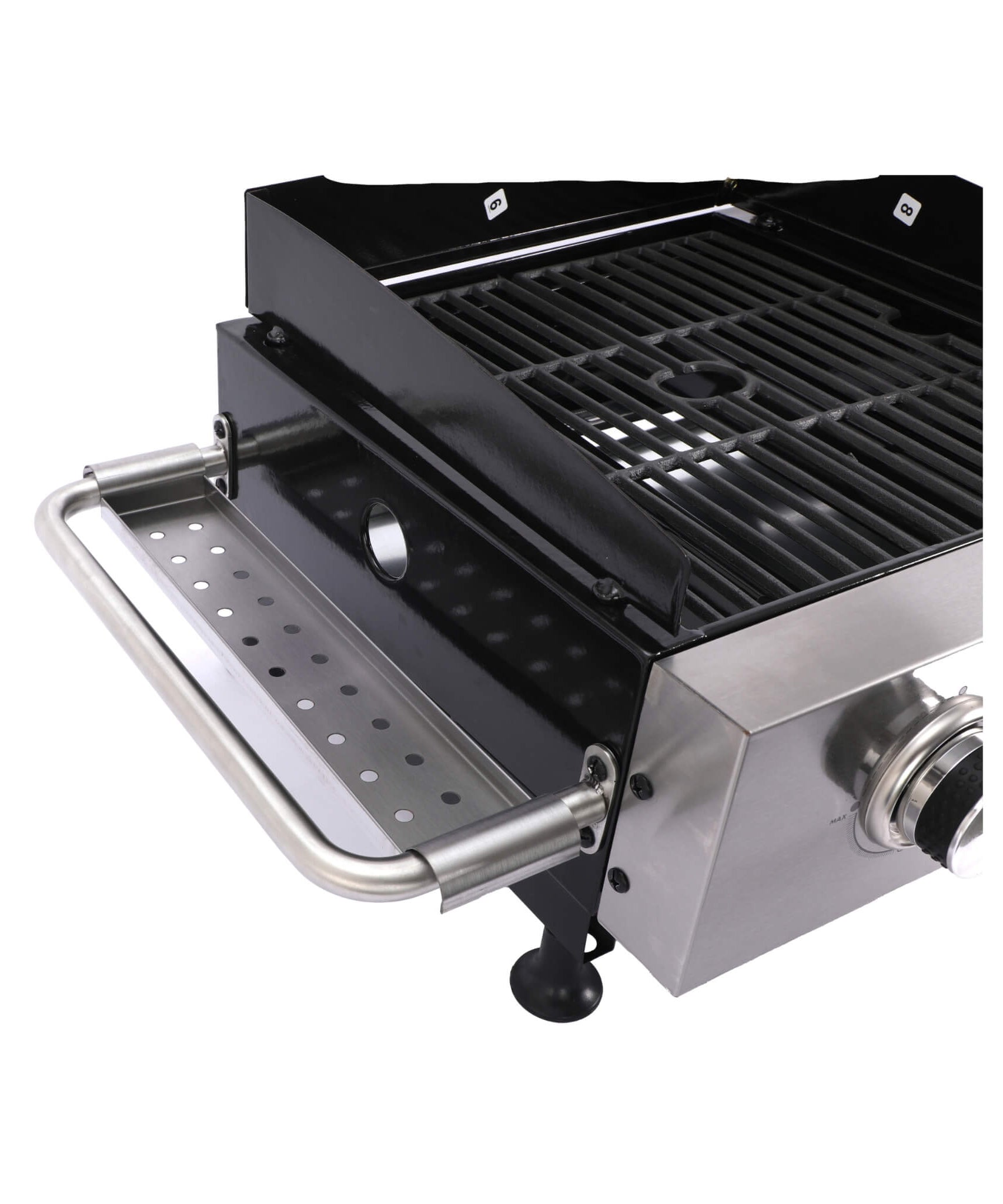 High Temperature 40K BTU 2-Burner Stainless Steel Plancha Combo Gas Grill (SAK71285)