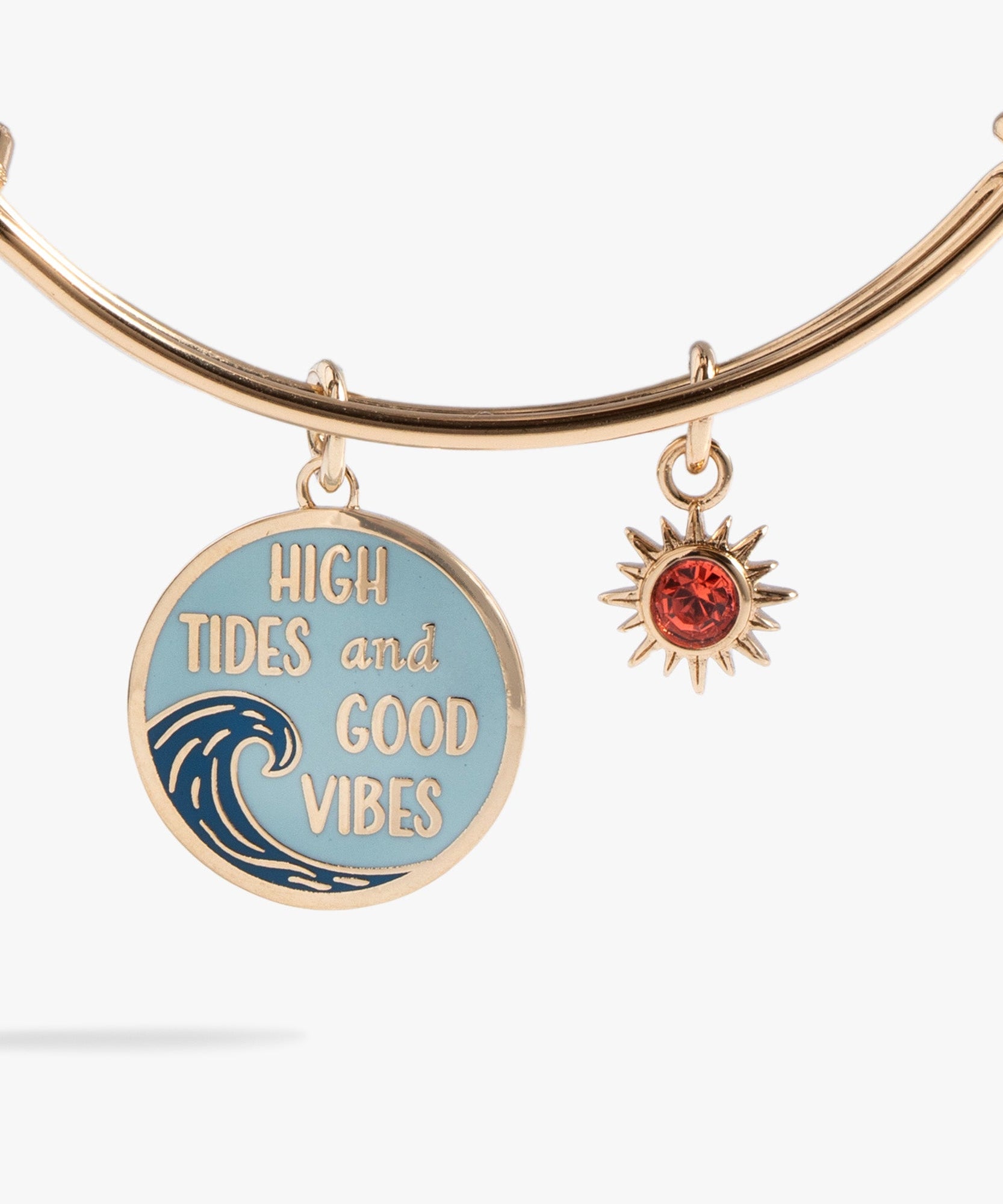 High Tides Good Vibes Charm Bangle