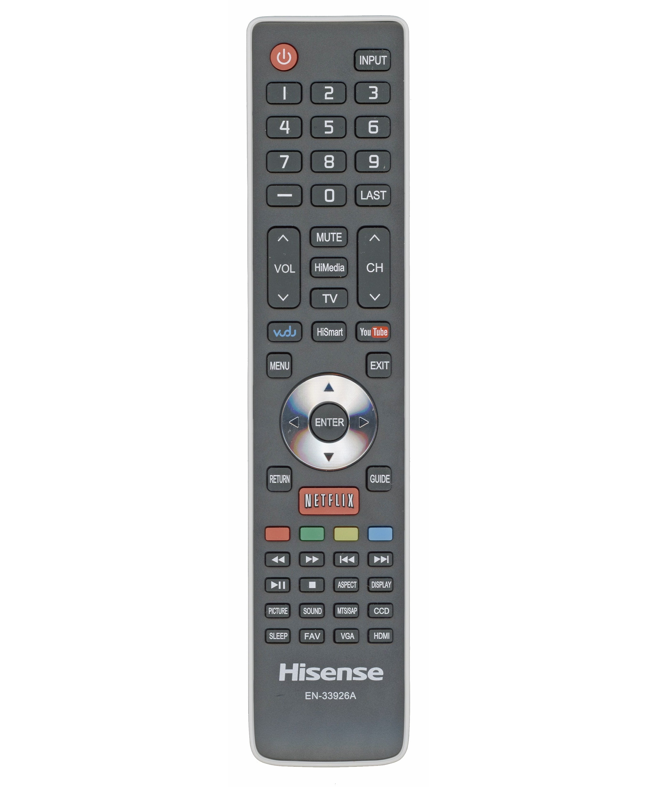 Hisense EN33926A TV Remote Control