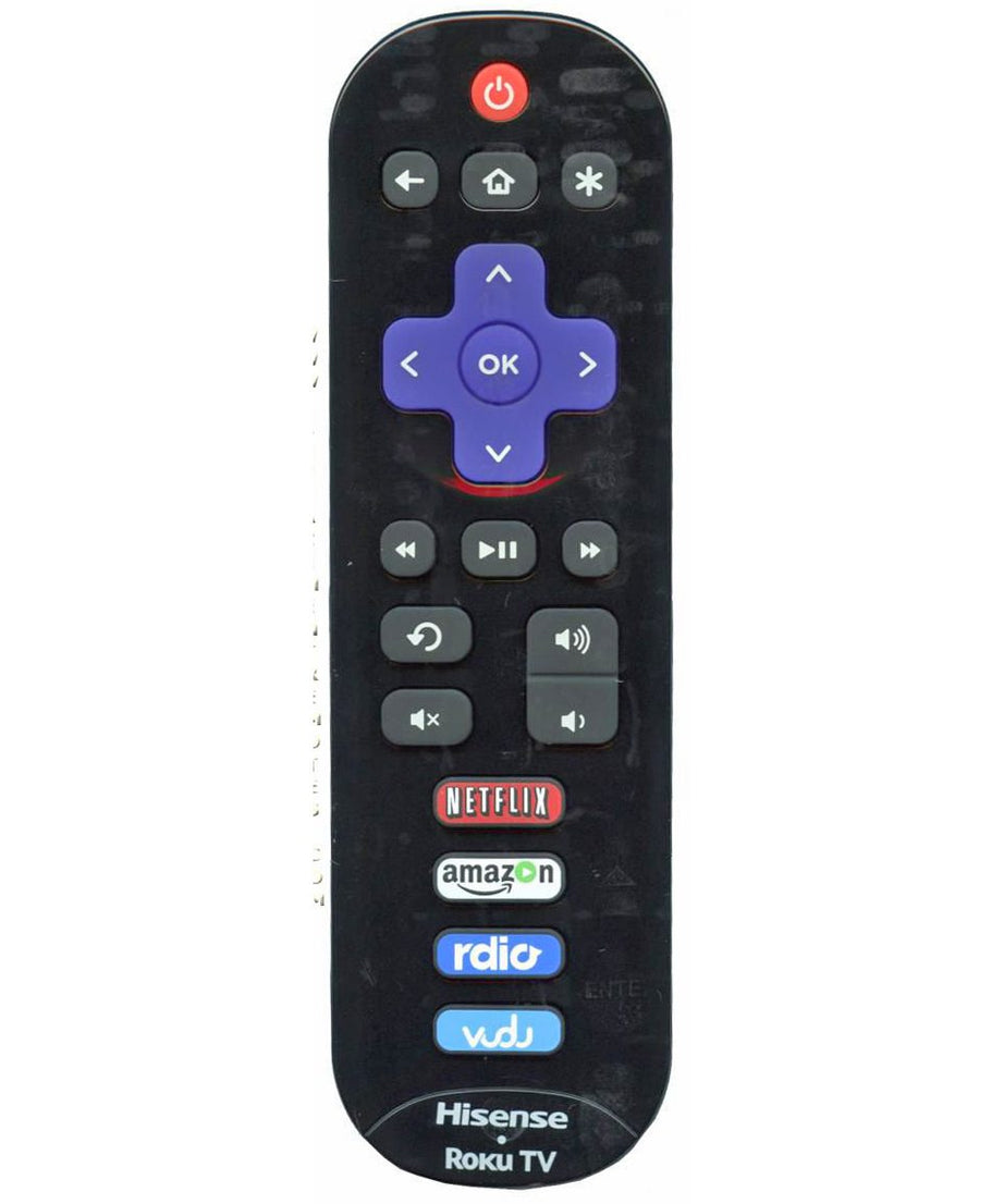 Hisense EN3A32 Roku TV Remote Control | IR | Netflix | Amazon | rdio | Vudu - 170875