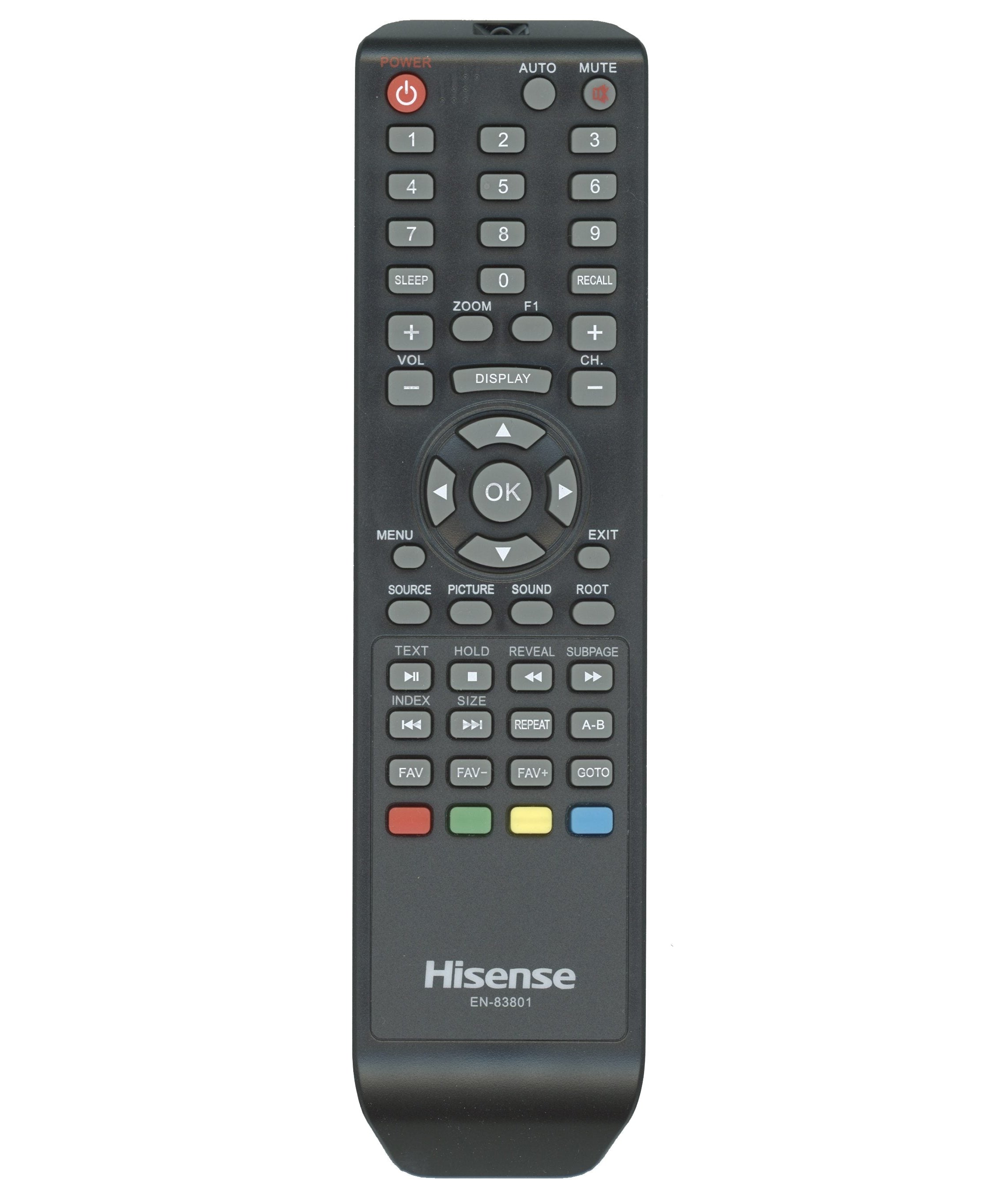 Hisense EN83801 TV Remote Control