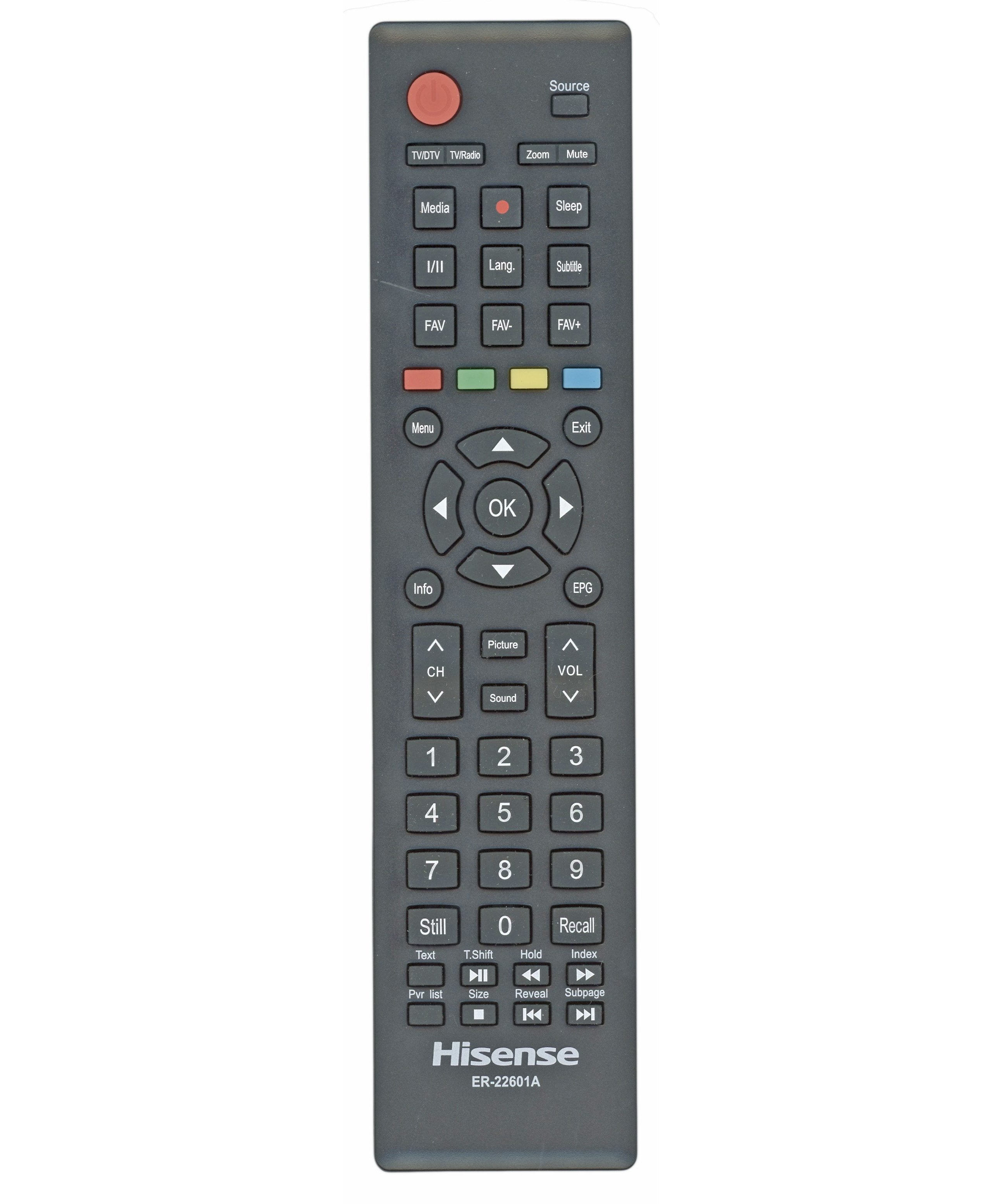 Hisense ER22601A TV Remote Control