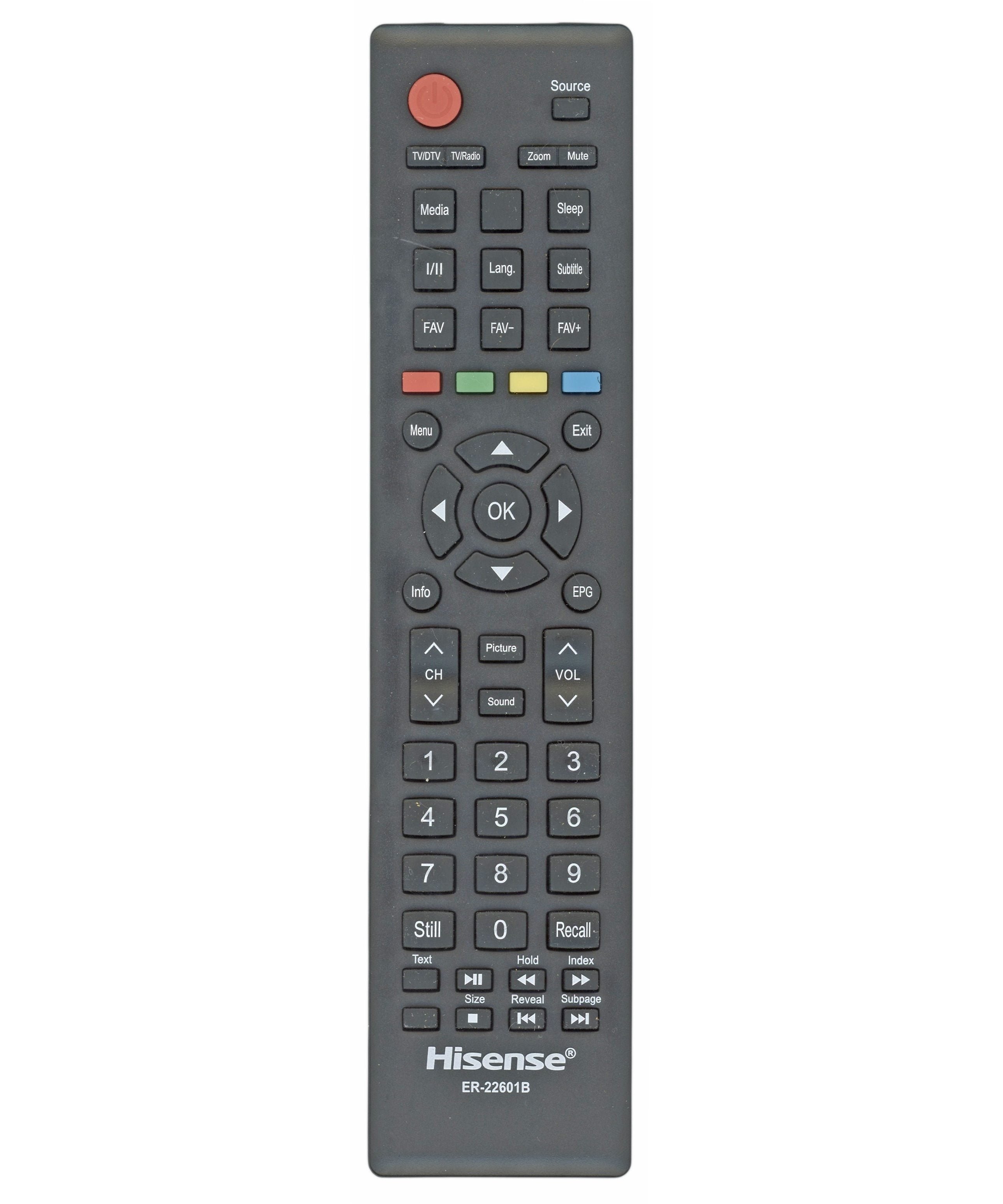 Hisense ER22601B TV Remote Control