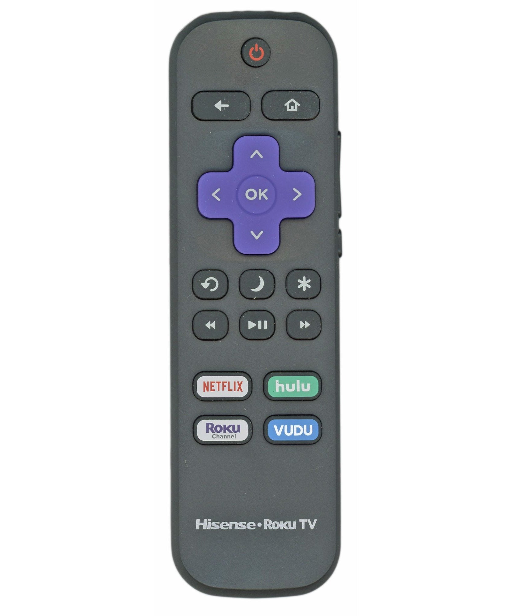 Hisense HURCRUS21G for 2021 ROKU TV Remote Control | IR | Netflix | Hulu | Roku Channel | Vudu | HU-RCRUS-21G - 249979