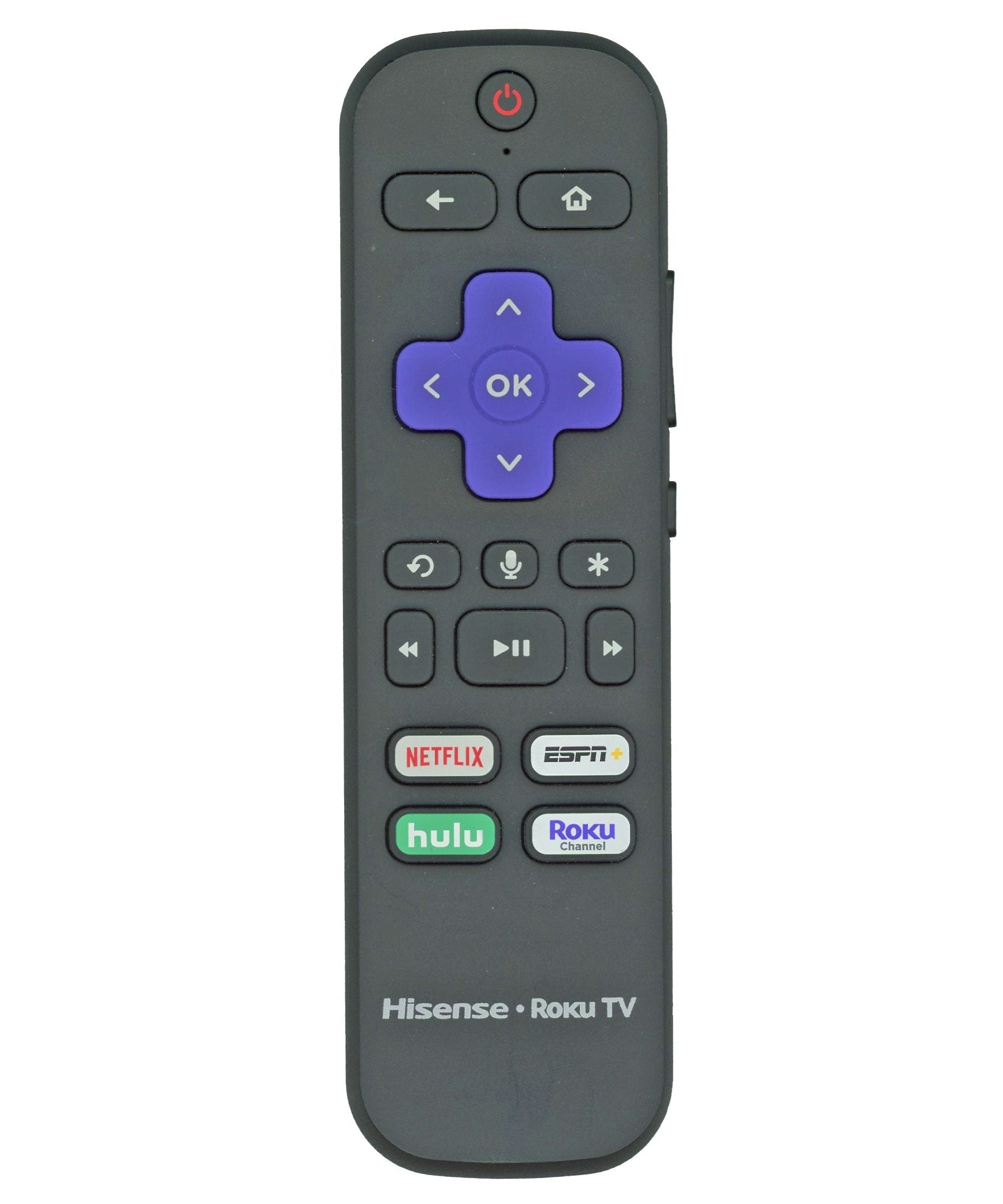 Hisense RC-AL5 / HU-RCRUS-20W 2019 Roku Remote Control | Voice | RF | Netflix | ESPN + | Hulu | Roku Channel - HURCRUS20W