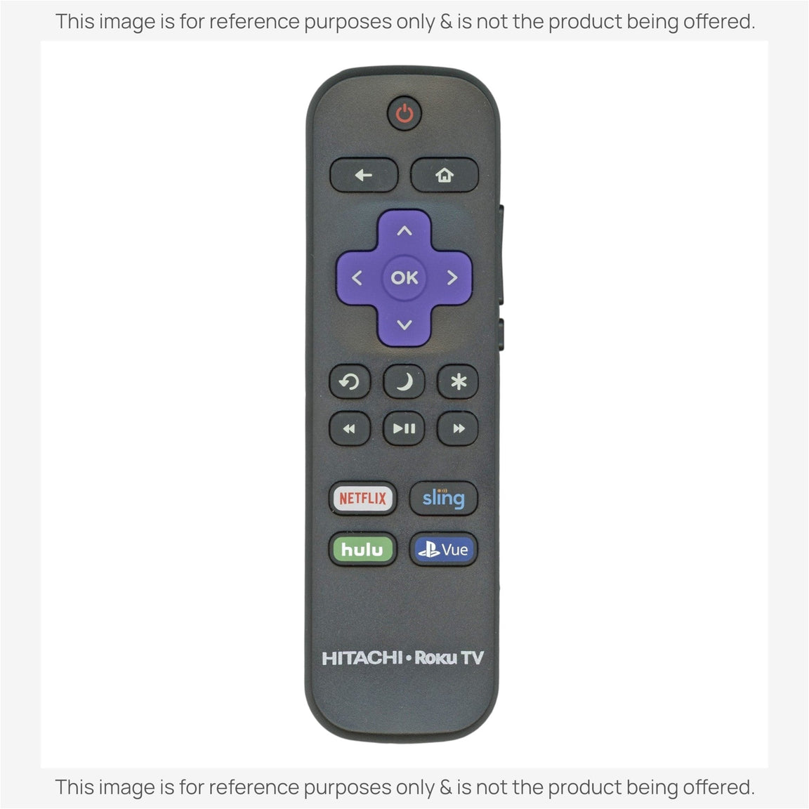 Substitute for Hitachi 101018E0003 Roku TV Remote Control [RRLF16]