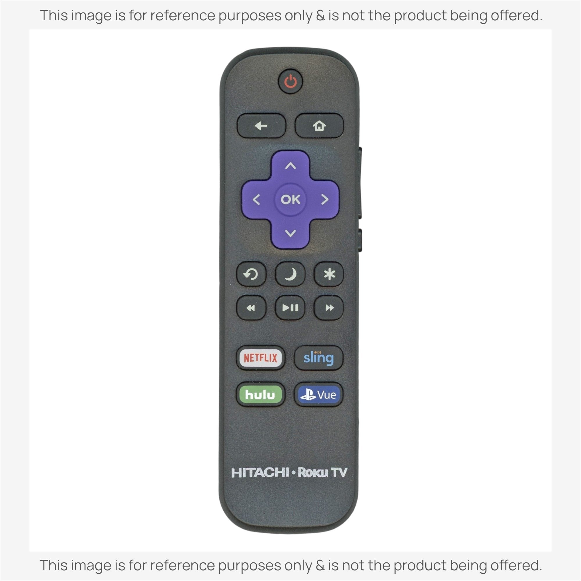 Substitute for Hitachi 101018E0003 Roku TV Remote Control [RRLF16]