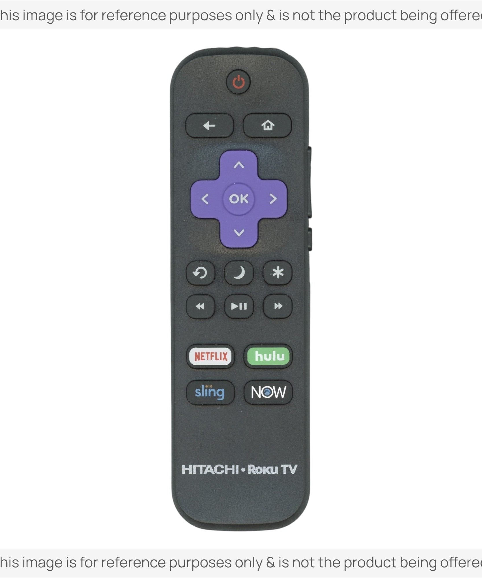Substitute for Hitachi 101018E0017 2019 Roku TV Remote Control [RRLF16]