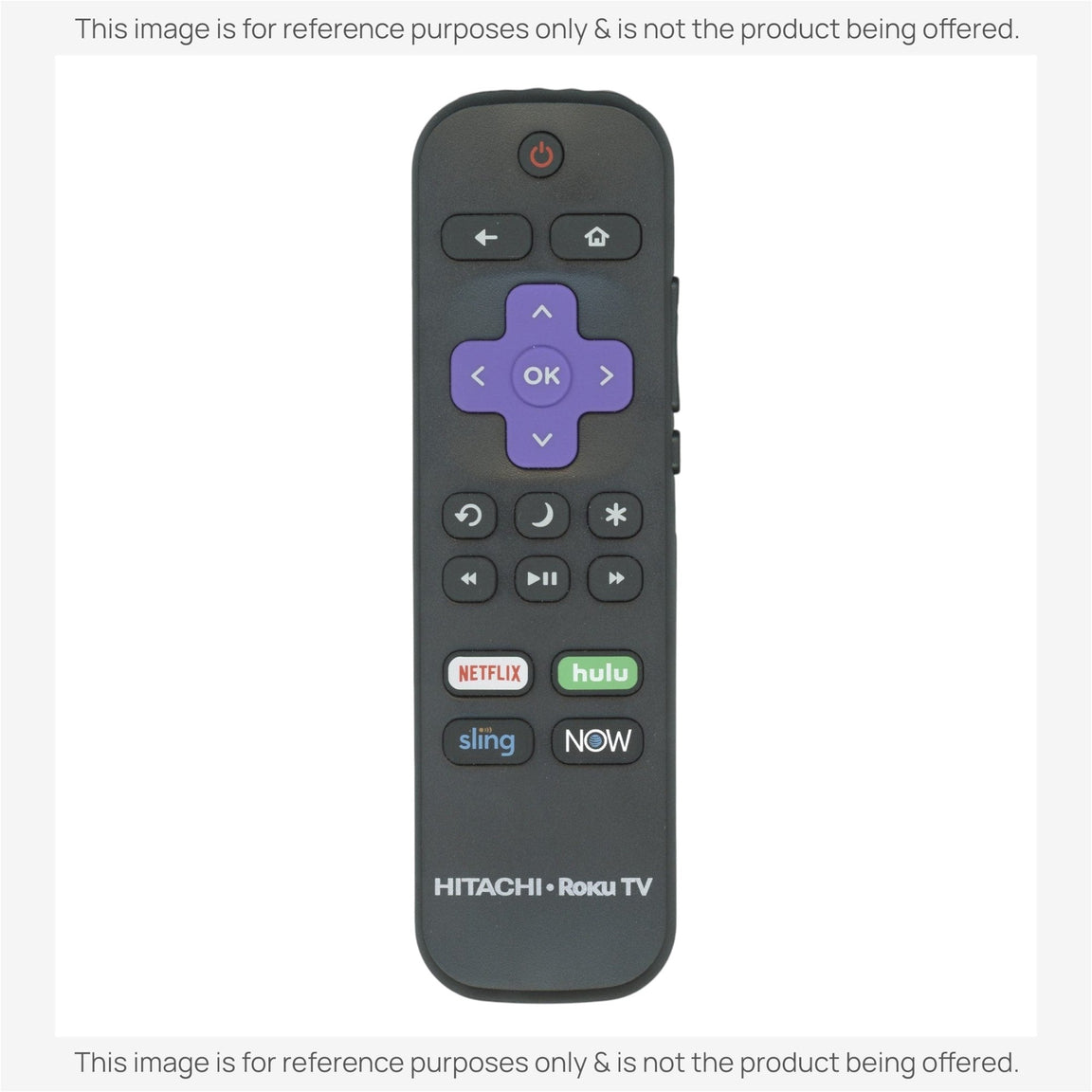 Substitute for Hitachi 101018E0017 2019 Roku TV Remote Control [RRLF16]